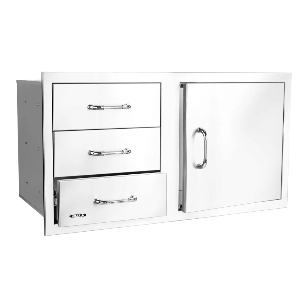 Bull 25920 38-Inch Stainless-Steel 3 Drawer Door Combo w/ Reveal - Image 3
