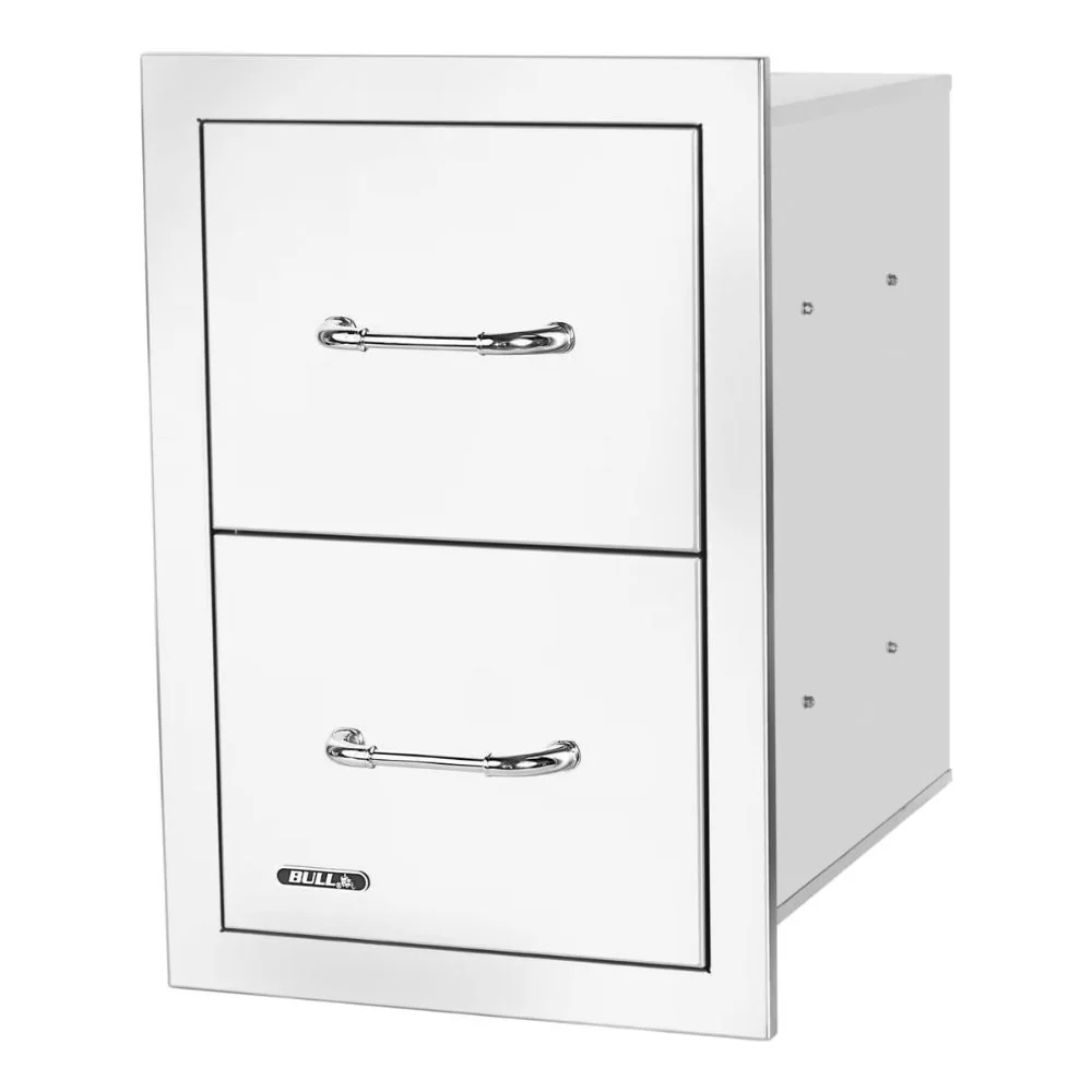 Bull 56990 15-Inch Stainless Steel Double Access Drawer W/ Reveal - Image 2