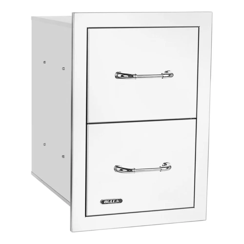 Bull 56990 15-Inch Stainless Steel Double Access Drawer W/ Reveal - Image 3