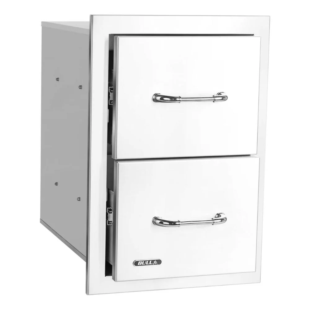 Bull 56990 15-Inch Stainless Steel Double Access Drawer W/ Reveal - Image 4