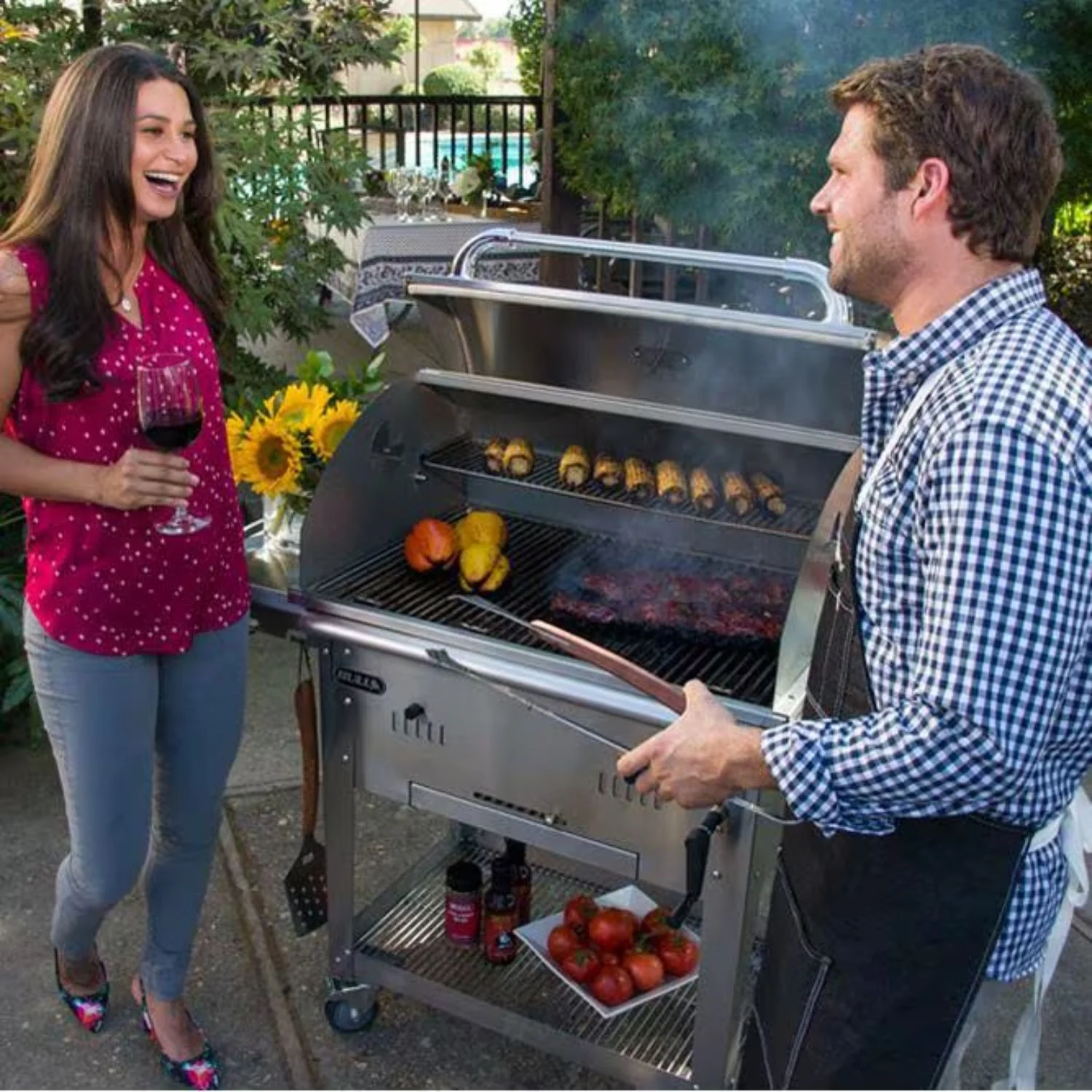 Bull 88000 Bison Premium Freestanding Charcoal Grill - Image 3
