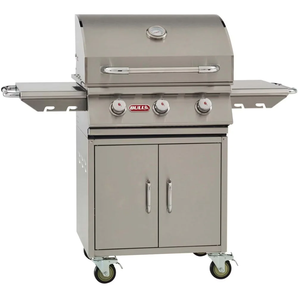 Bull Grills Steer Premium 25-Inch 3-Burner Freestanding Gas Grill