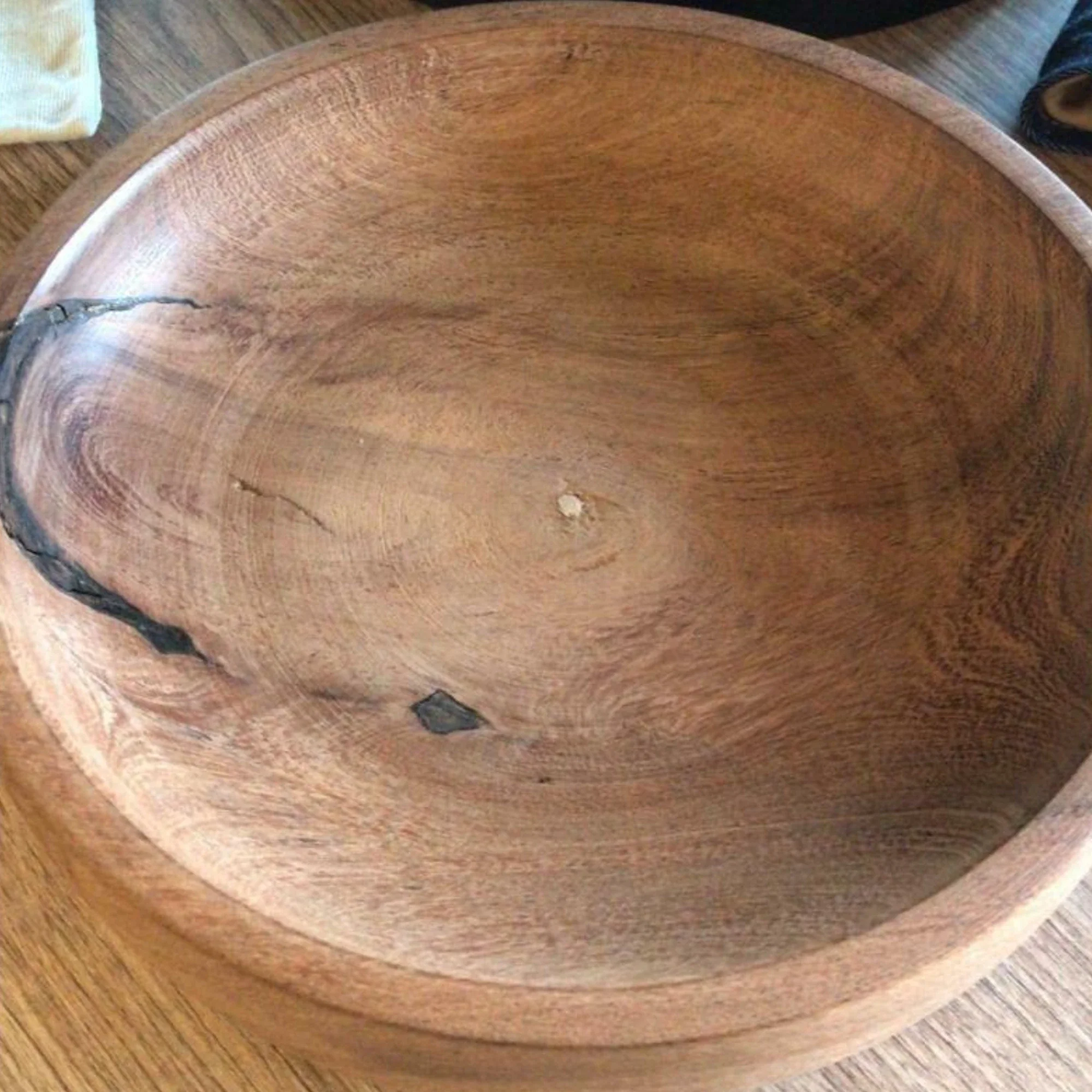 CDF Handmade Carob Salad Bowl - Image 2