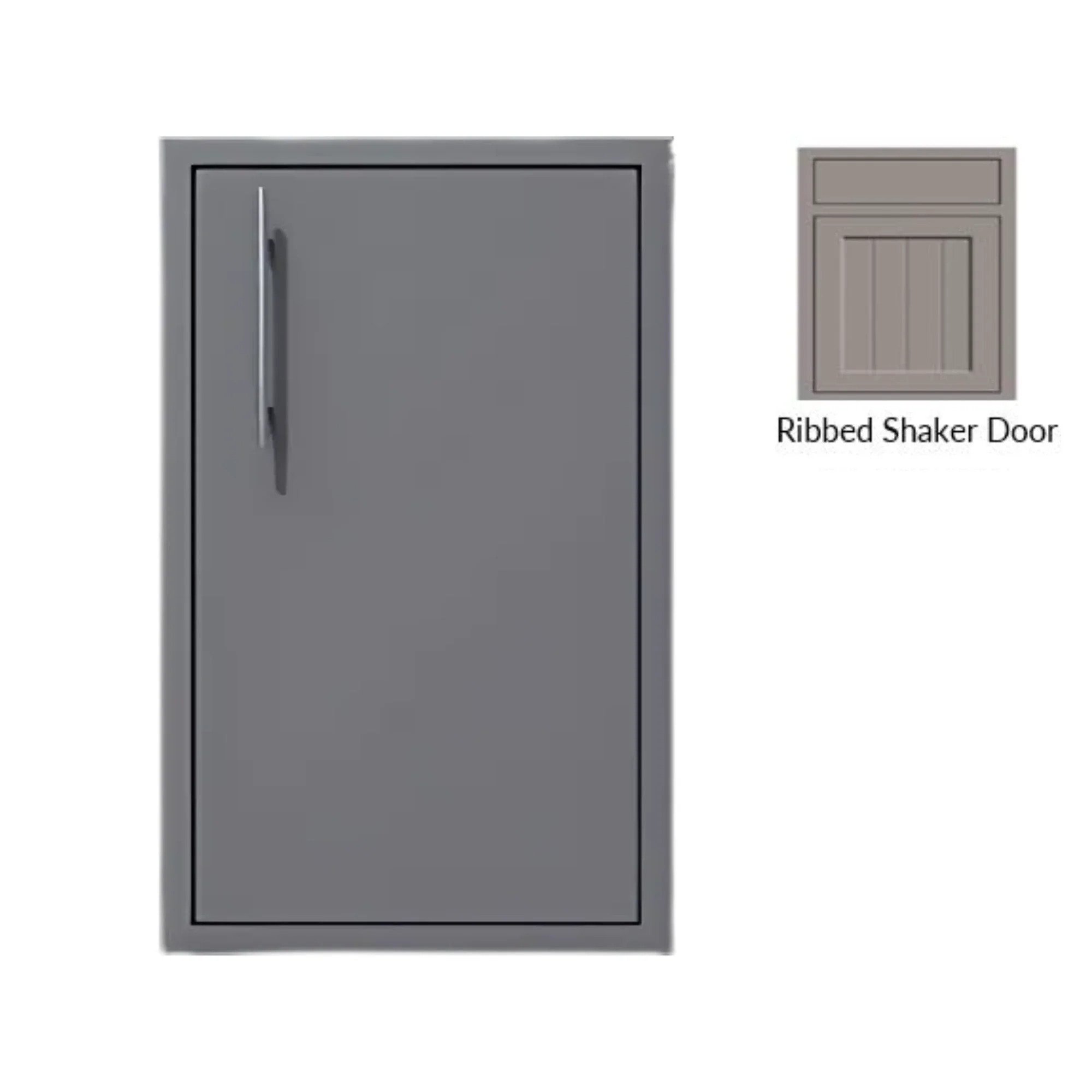 Challenger Designs Canyon Ribbed Shaker Style 18-Inch Single Access Door (Door & Frame Only)