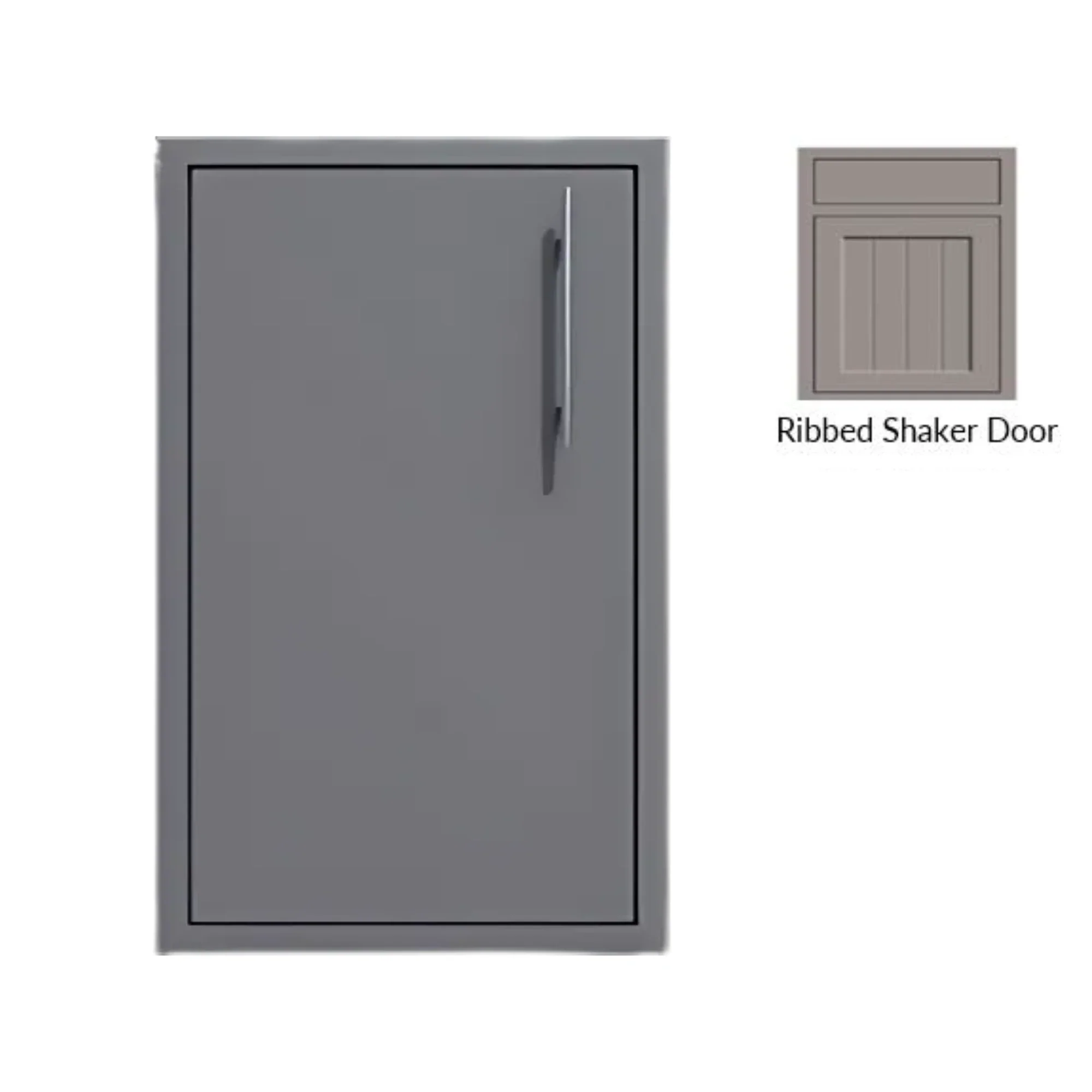 Challenger Designs Canyon Ribbed Shaker Style 24-Inch Single Access Door (Door & Frame Only) - Image 2