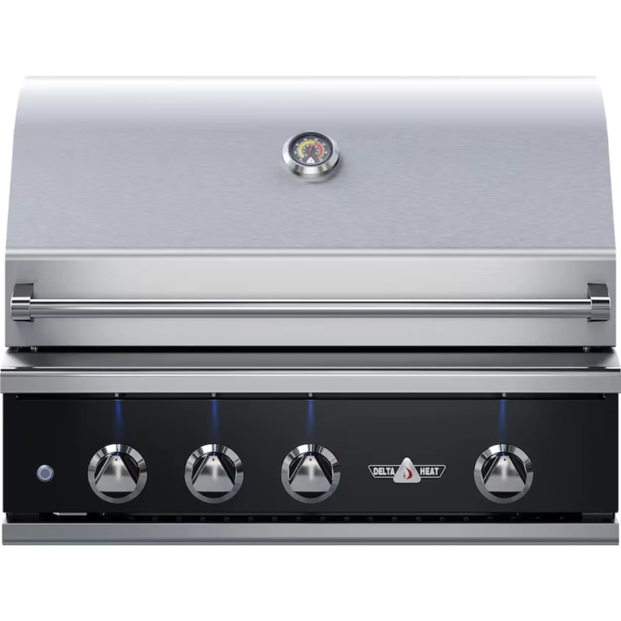 Delta Heat 32-Inch 3-Burner Built-In Gas Grill With Infrared Rotisserie & Black Control Panel