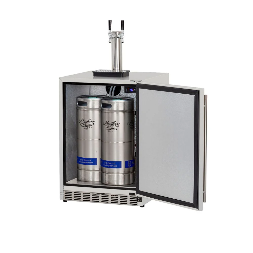 TrueFlame TF-RFR-24DK2 Deluxe Outdoor Rated 6.6c Double Tap Kegerator - Image 2