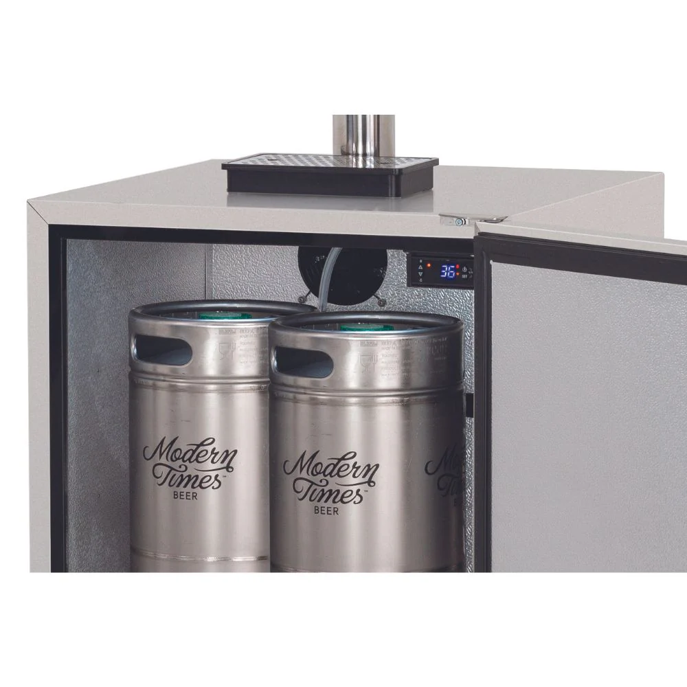 TrueFlame TF-RFR-24DK2 Deluxe Outdoor Rated 6.6c Double Tap Kegerator - Image 3