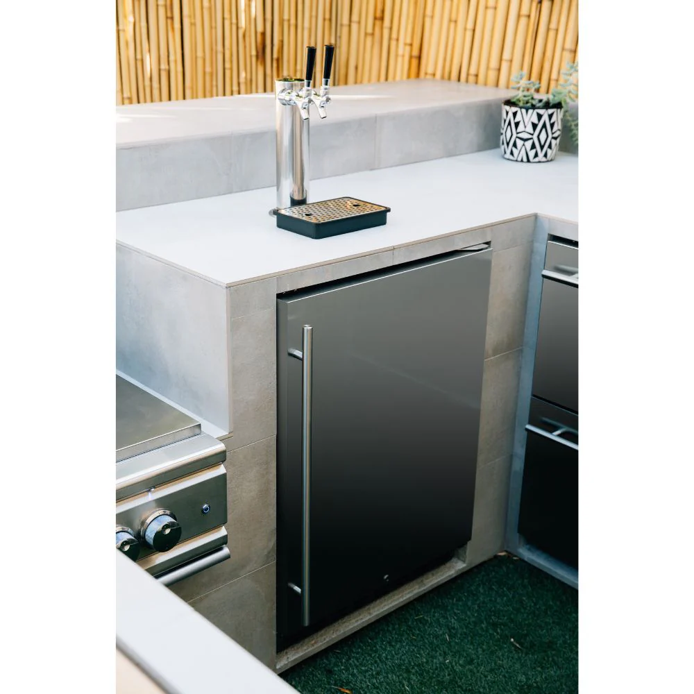 TrueFlame TF-RFR-24DK2 Deluxe Outdoor Rated 6.6c Double Tap Kegerator - Image 5