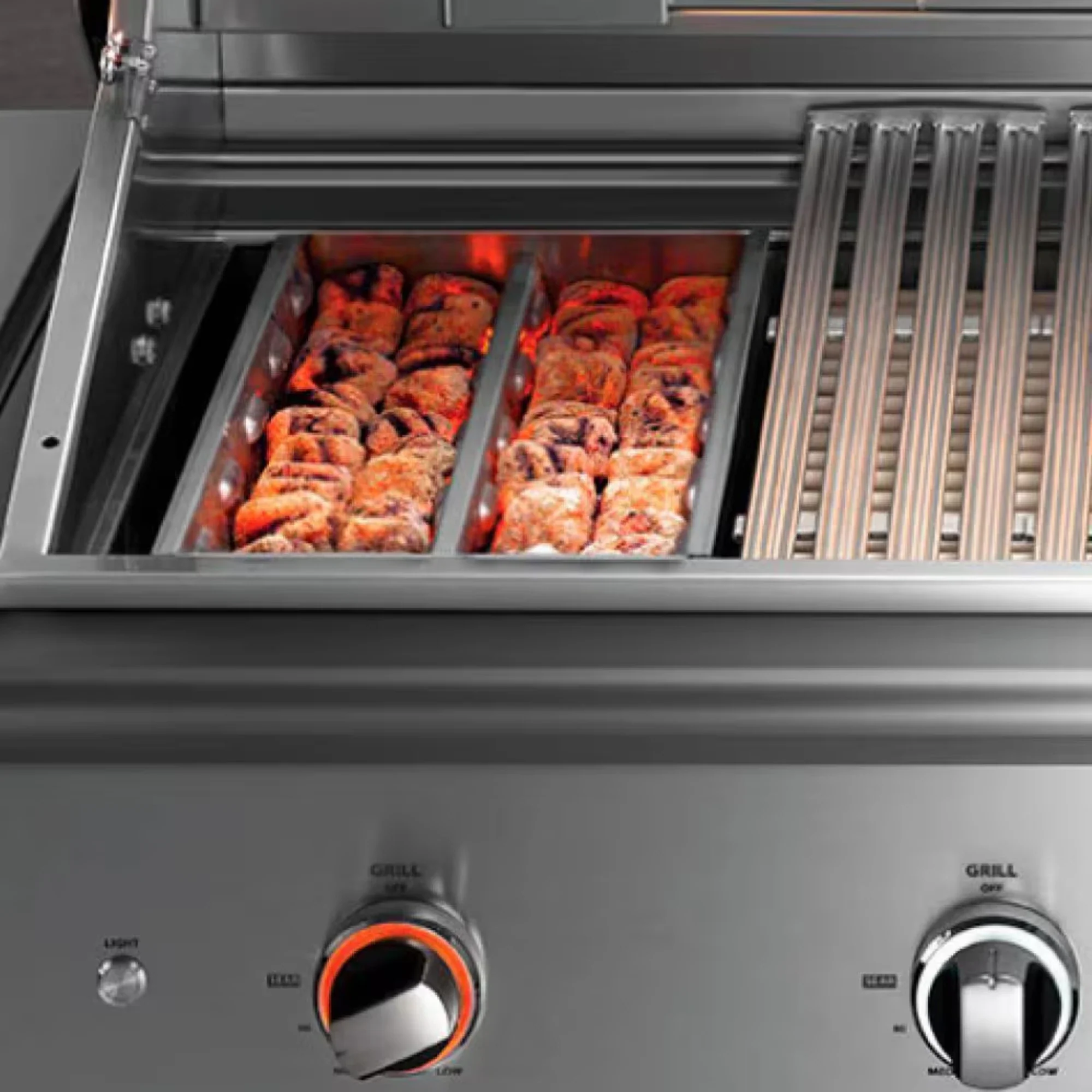 DCS Series 9 36-Inch Built-In Gas Grill w/ Charcoal Smoker Box - Image 10