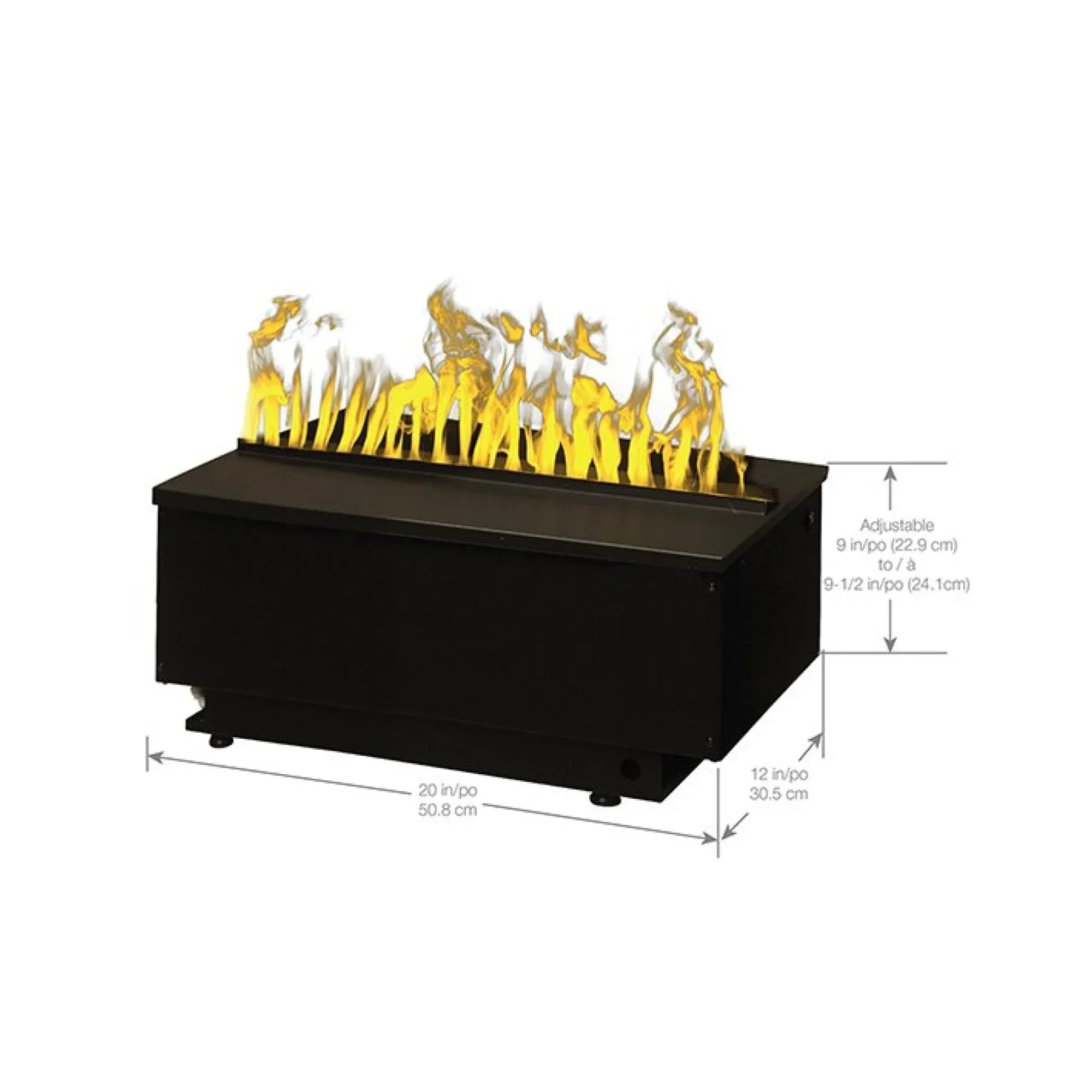Dimplex 20 Inch Opti-Myst Pro 500 Built In Electric Cassette with Media Tray - Image 2