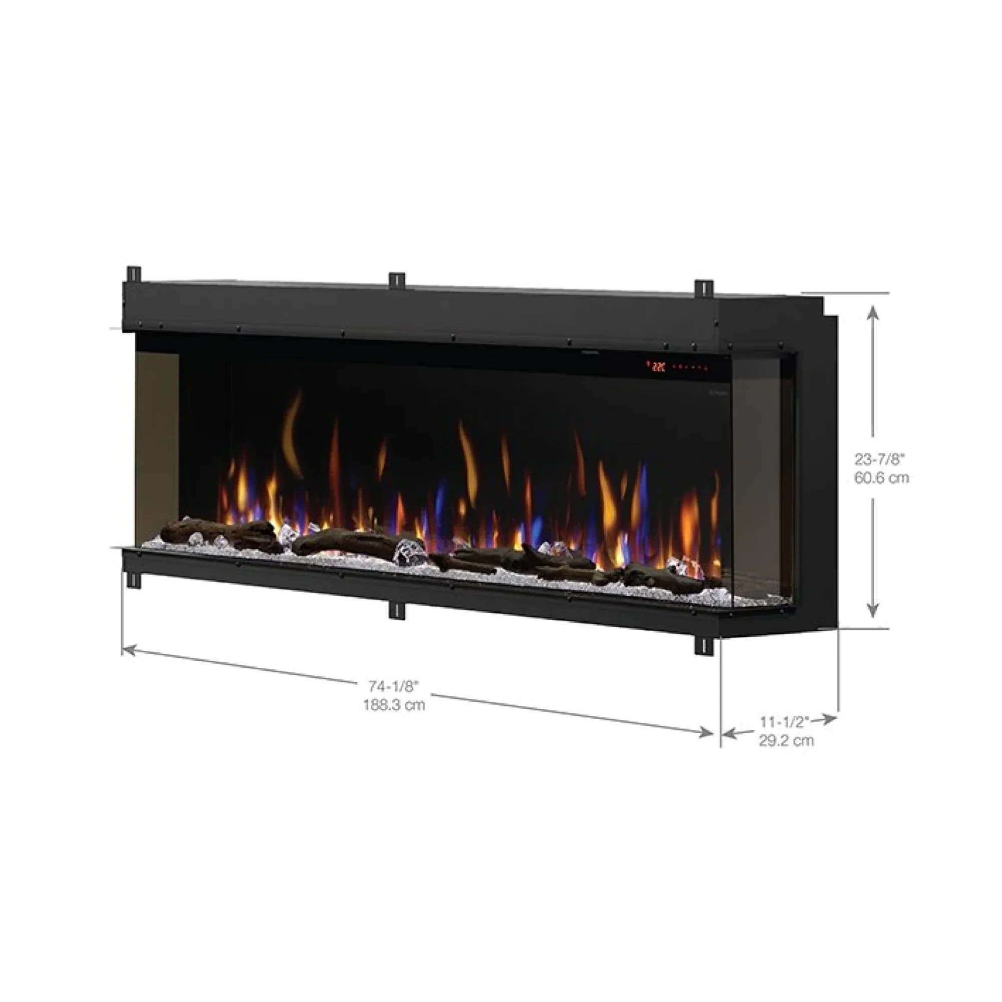 Dimplex IgniteXL Bold 74-Inch Linear Electric Fireplace - Image 4