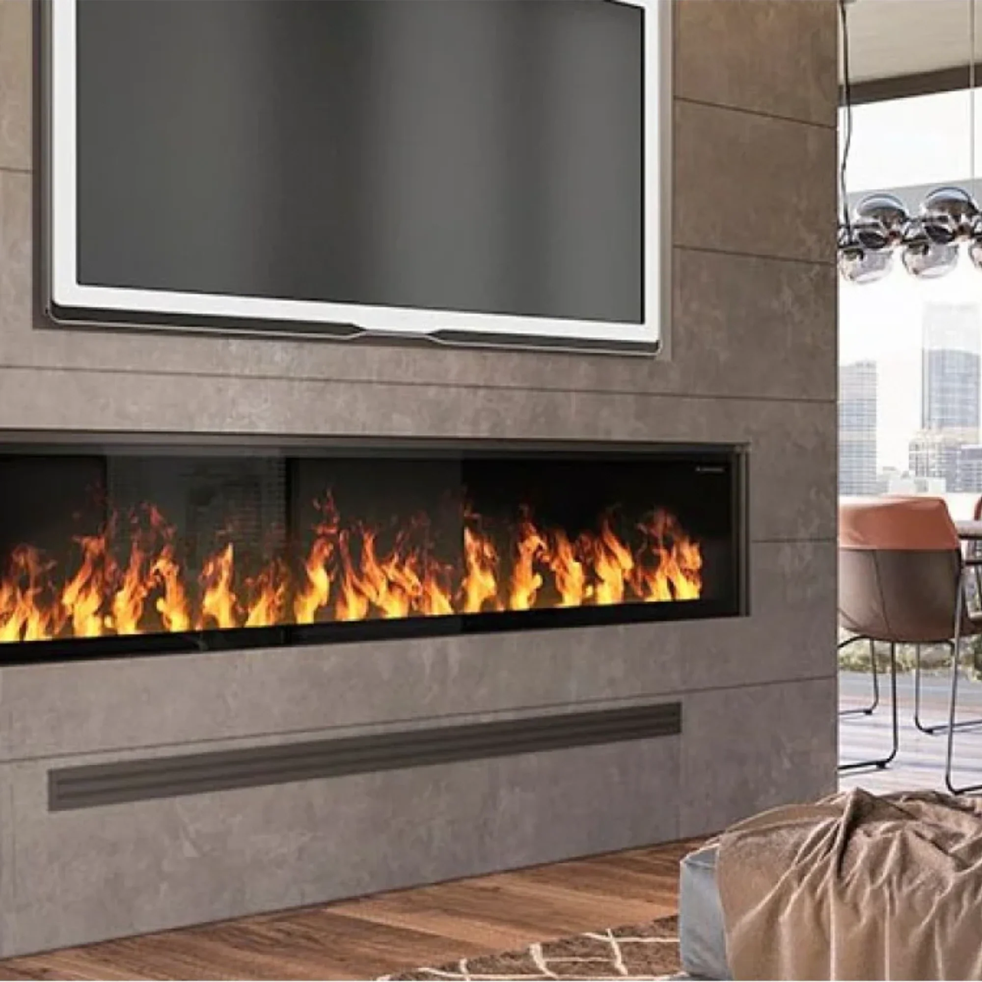 Dimplex Opti-Myst 86 Inch Linear Built-In Electric Fireplace - Image 6