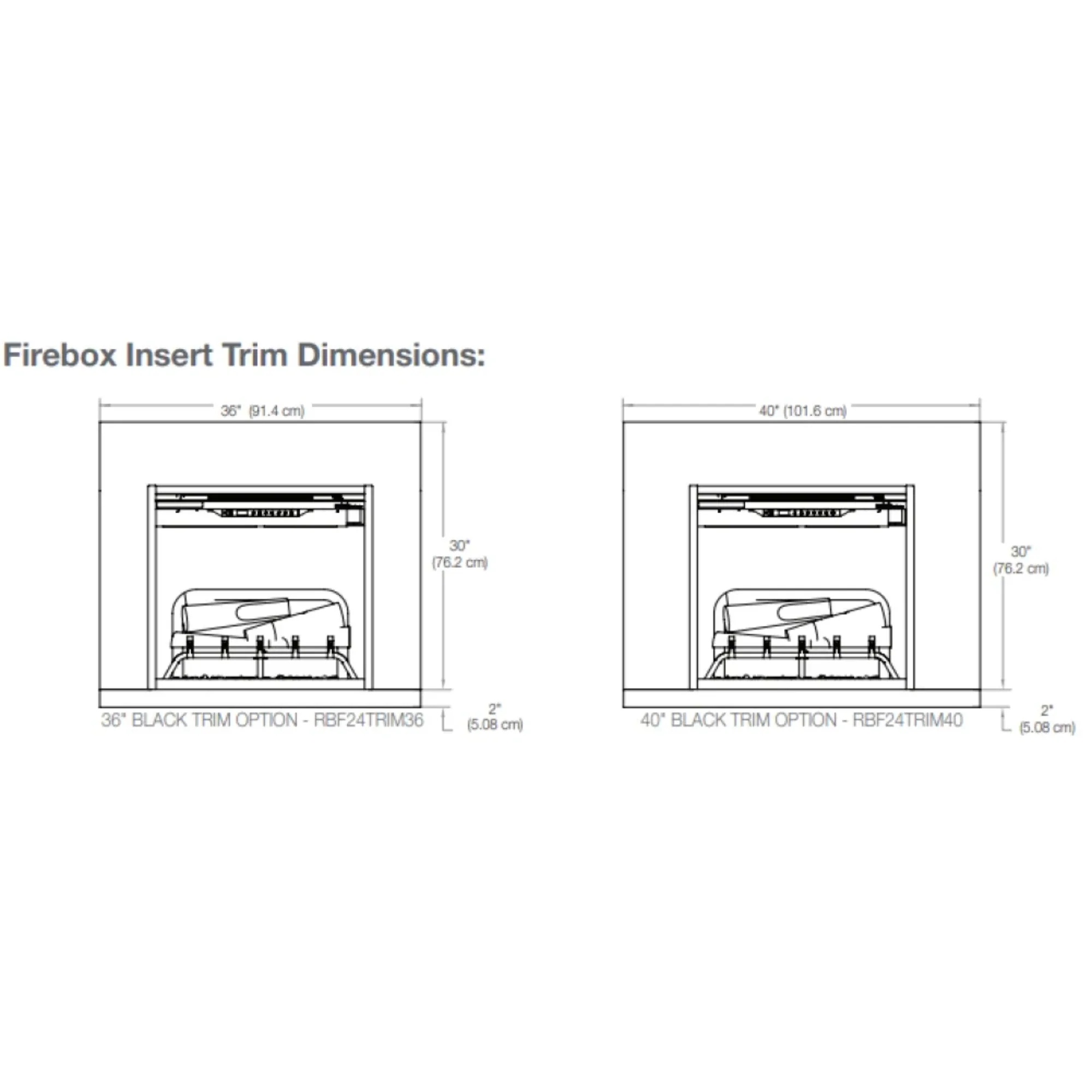 Dimplex Revillusion 44 Inch Installation Trim - Image 3