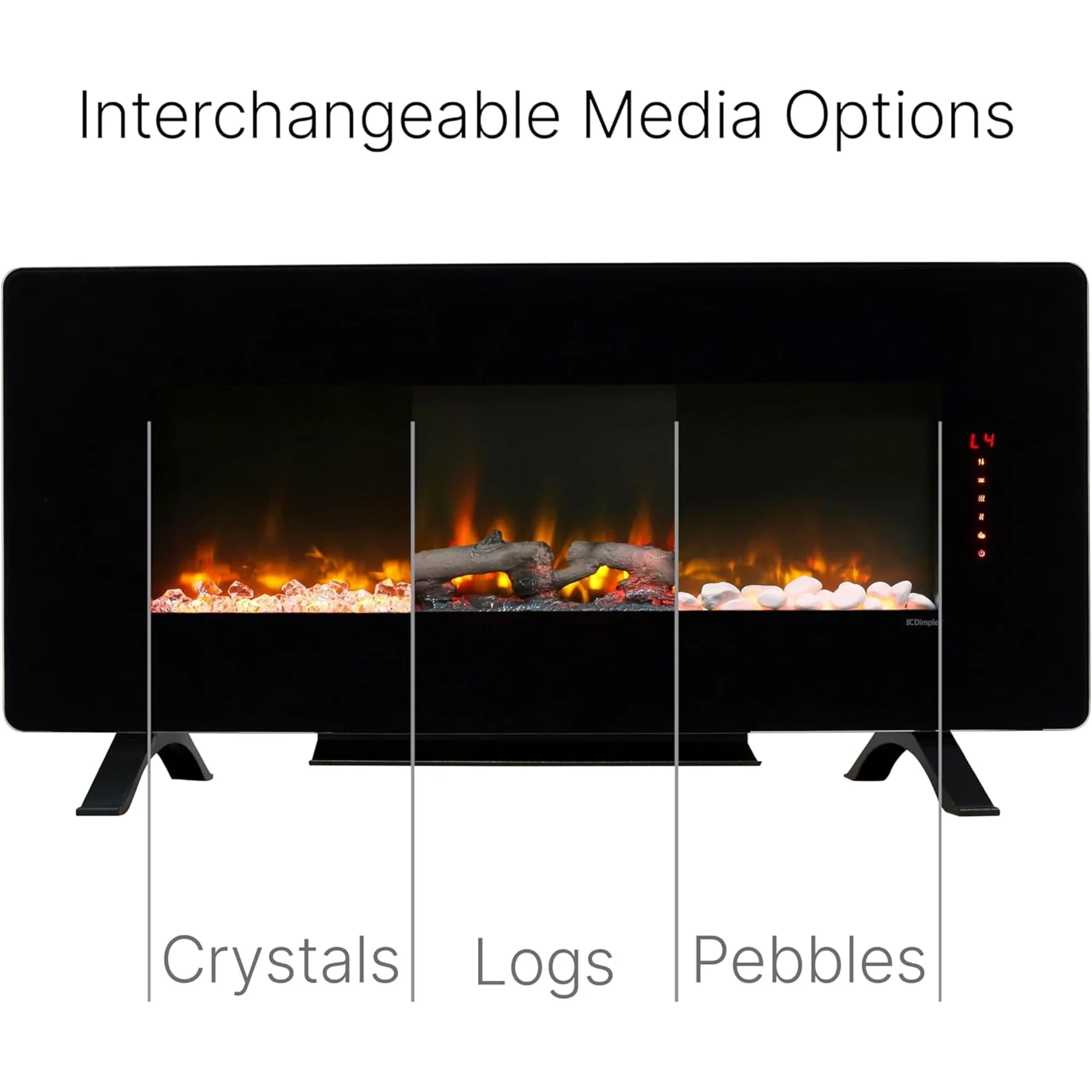 Dimplex Winslow 48 Inch Wall Mounted Electric Fireplace - Image 2