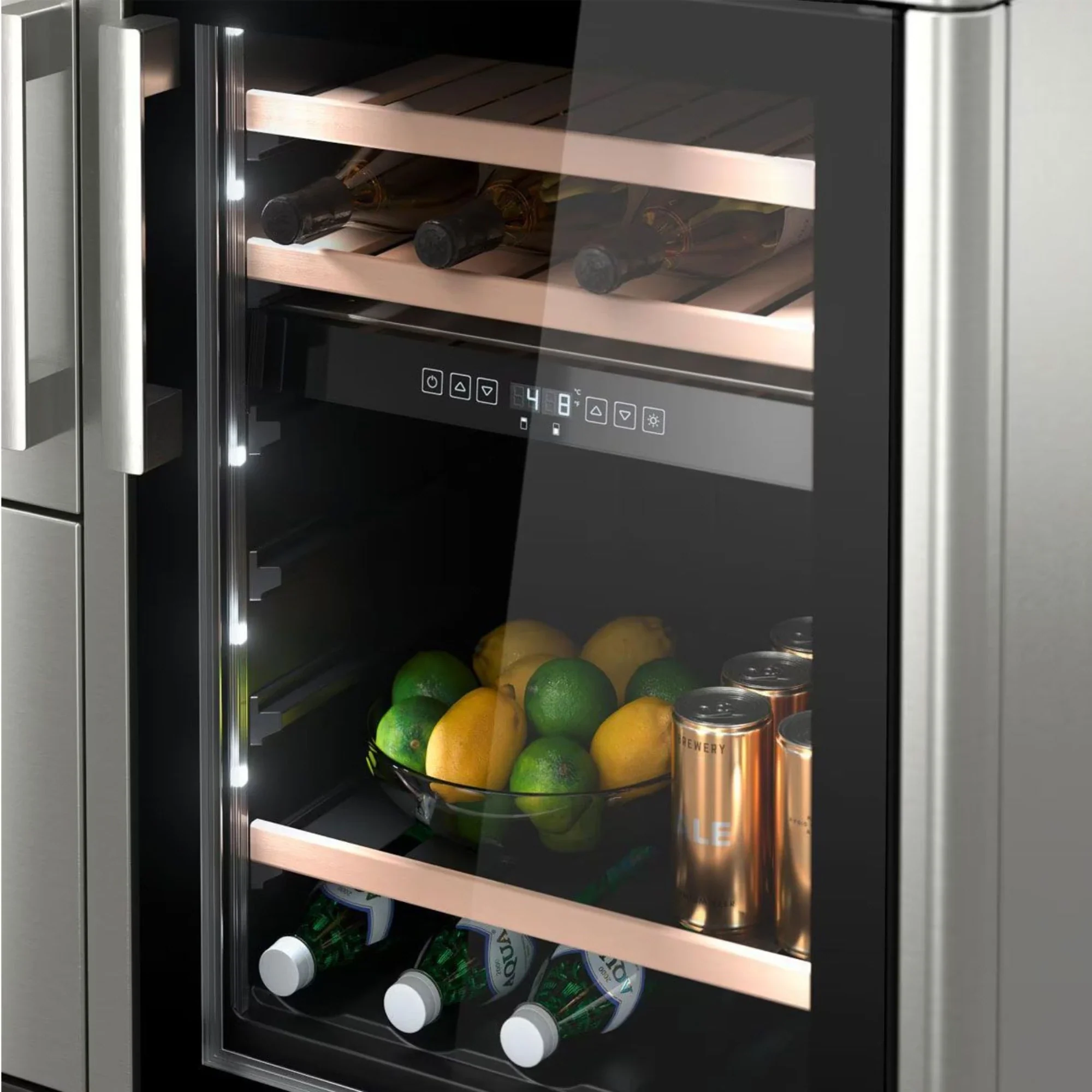 Dometic MoBar 550S Outdoor Mobile Bar with Dual Zone Refrigerator and Bar Top Accessory - Image 7