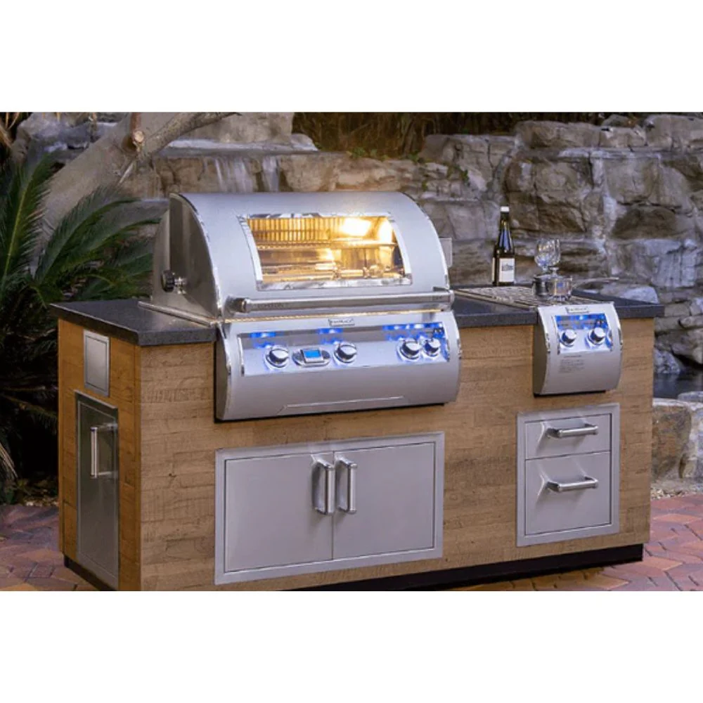 Fire Magic 77-Inch Reclaimed Wood Outdoor Kitchen Island - Image 3