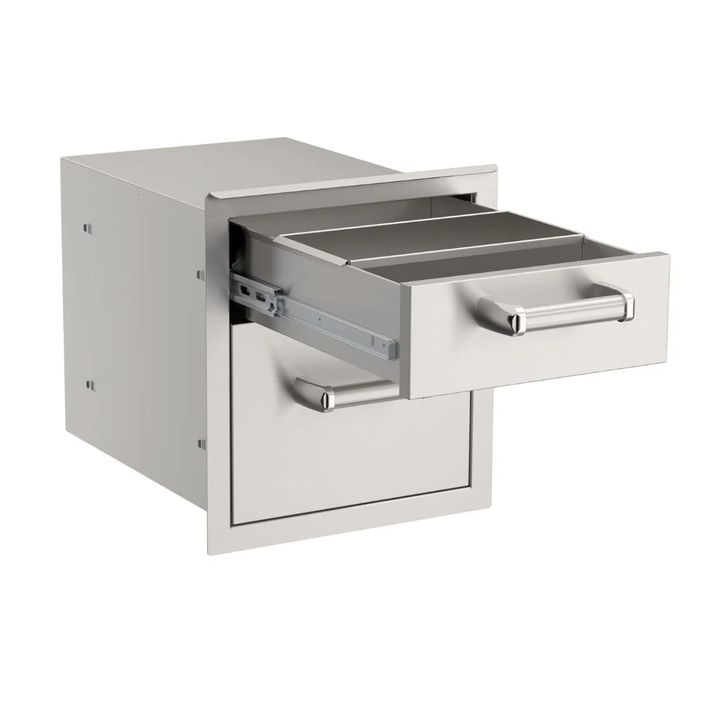 Fire Magic Grills 53802SC 14-Inch Double Access Drawer With Soft Close - Image 3