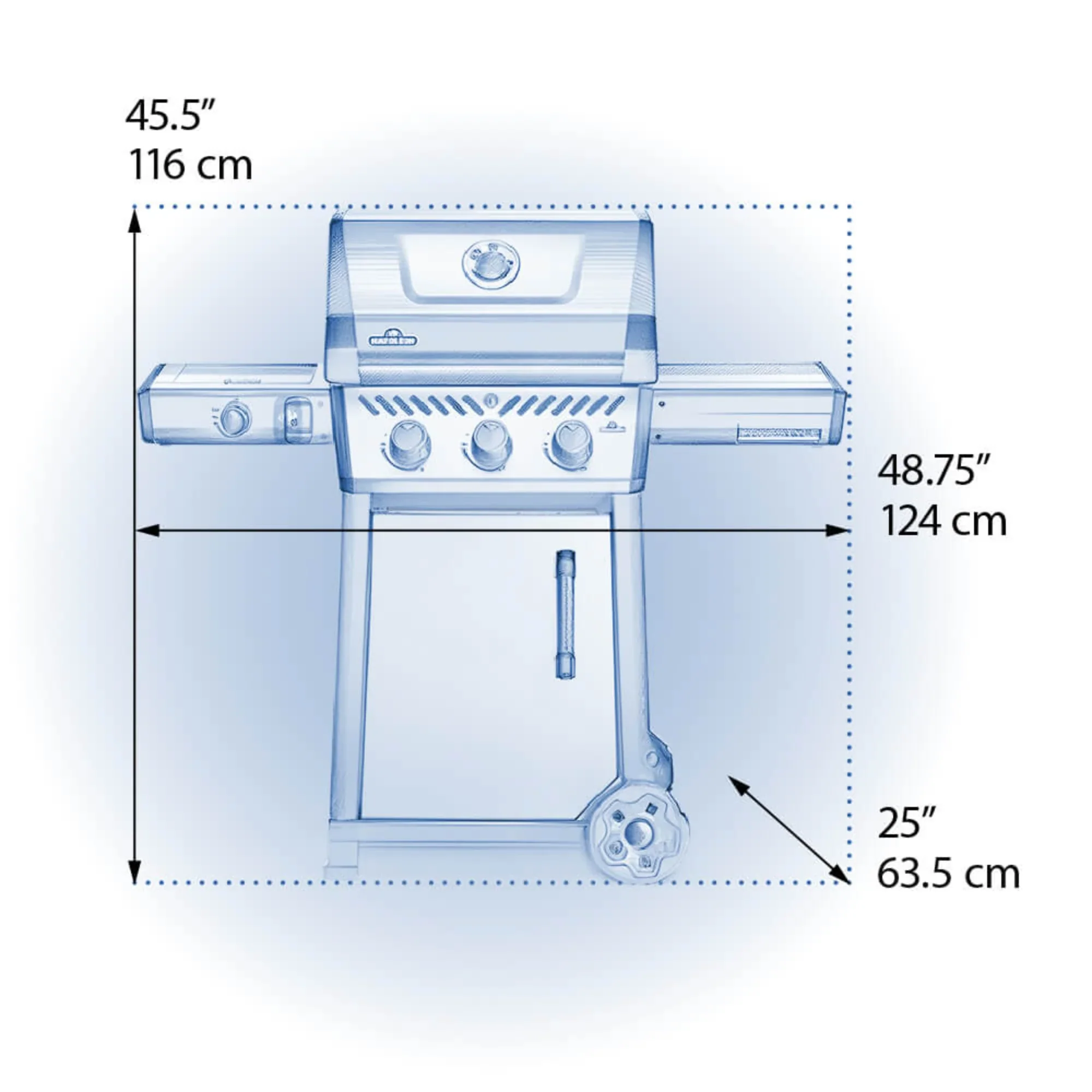 Napoleon F365DSBPGT-ECP Freestyle 365 SB with Range Side Burner - Image 2
