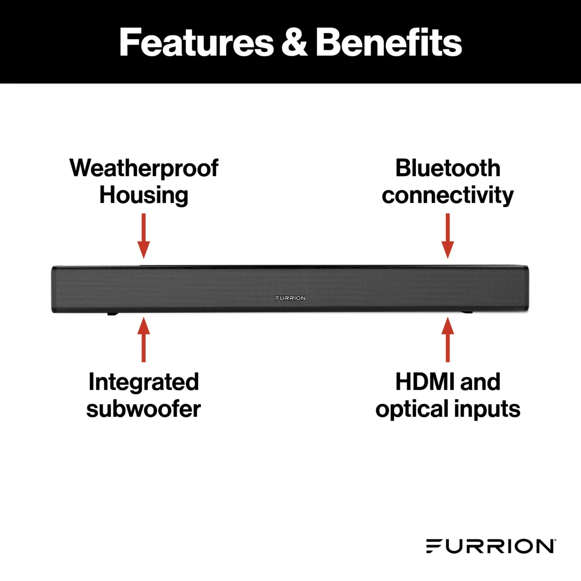 Furrion Aurora® 2.1 Outdoor Soundbar Speaker with Built-In Subwoofer #FSBNN30MST - Image 3