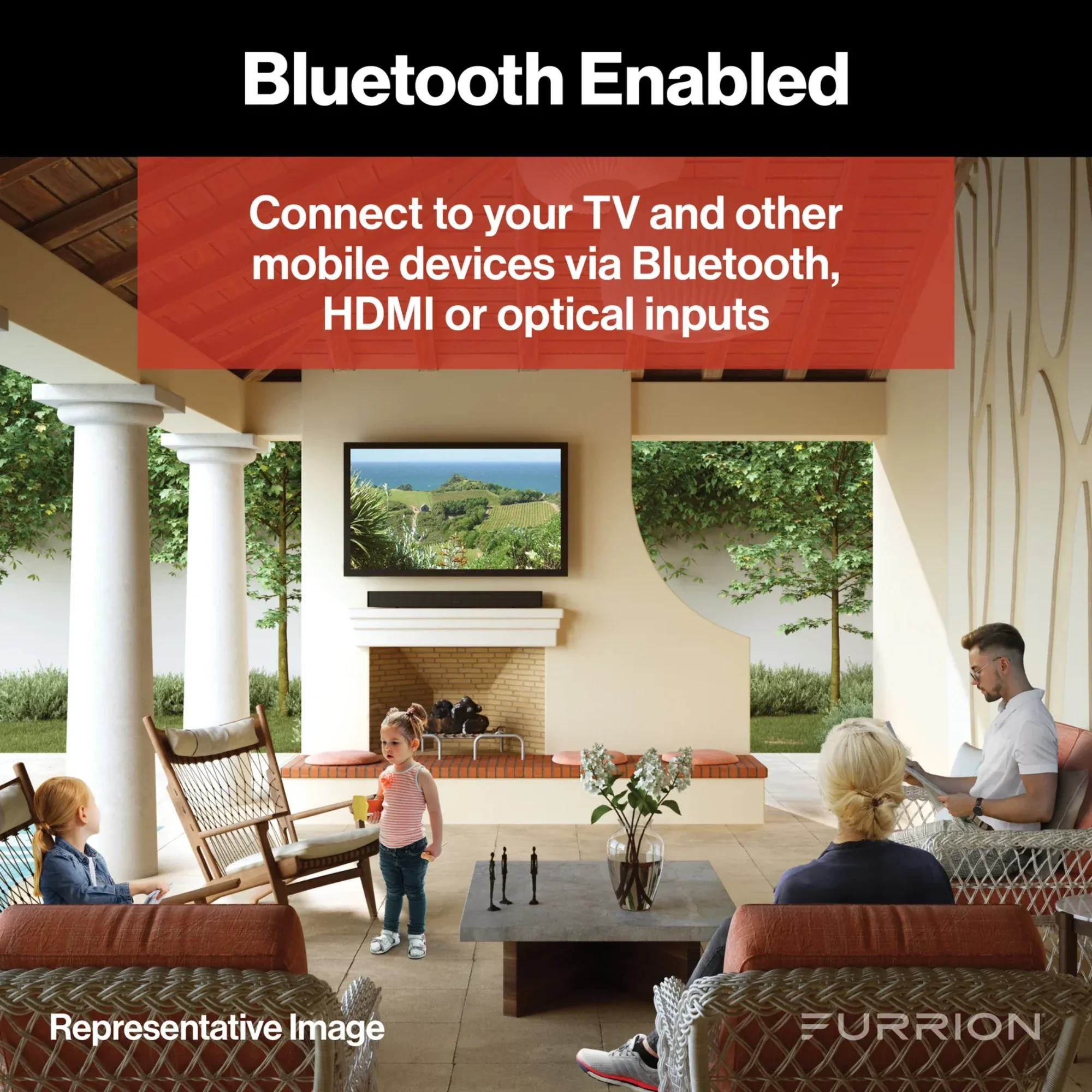 Furrion Aurora® 2.1 Outdoor Soundbar Speaker with Built-In Subwoofer #FSBNN30MST - Image 5