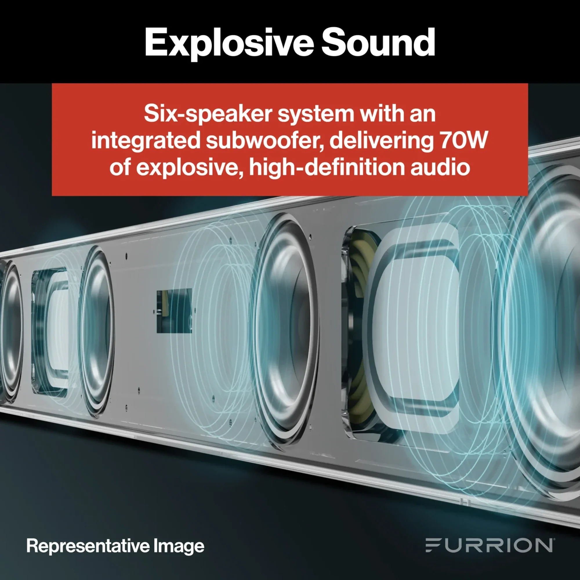 Furrion Aurora® 2.1 Outdoor Soundbar Speaker with Built-In Subwoofer #FSBNN30MST - Image 6
