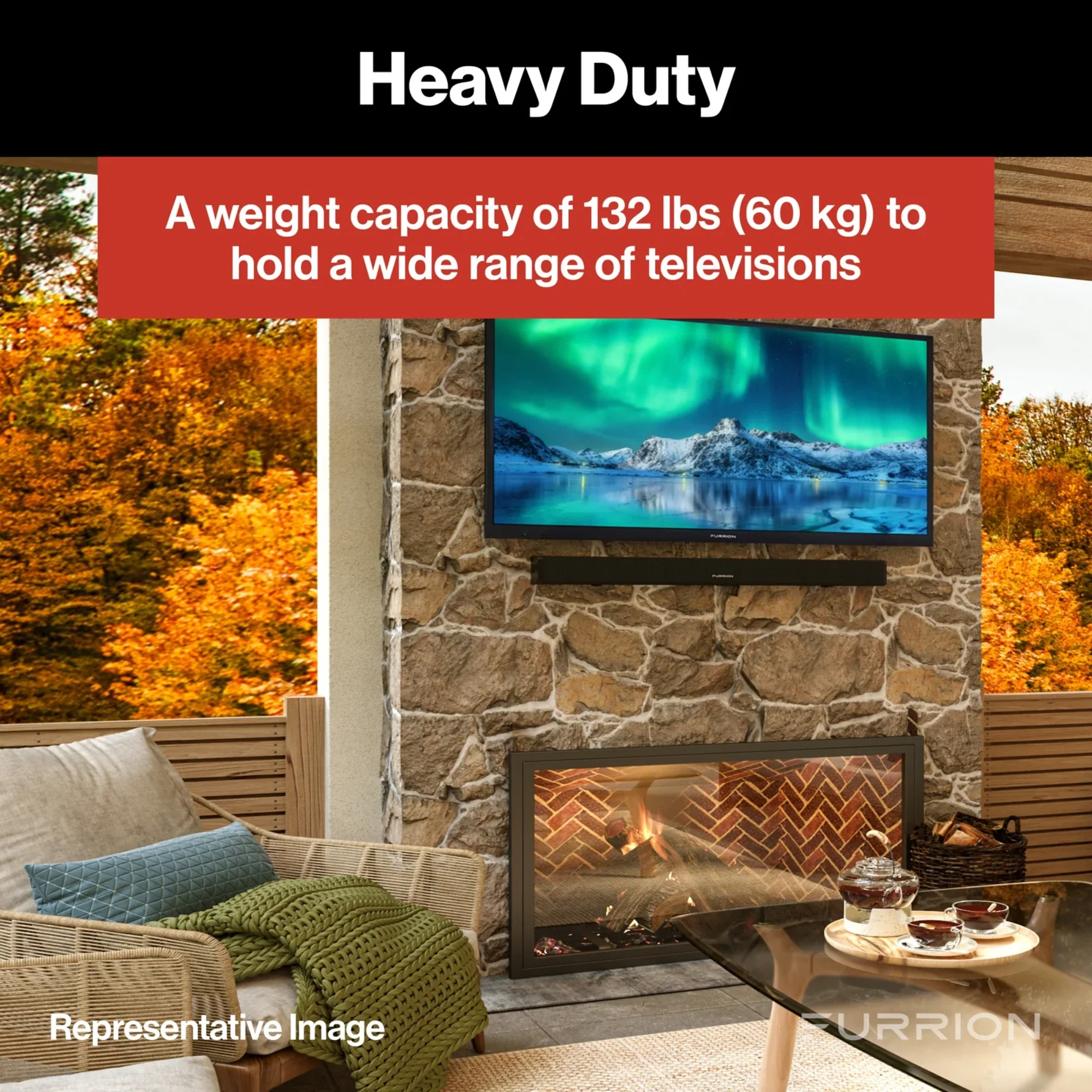 Furrion Aurora Universal Full-Motion Outdoor TV Wall Mount #F2AA001ABBK - Image 6