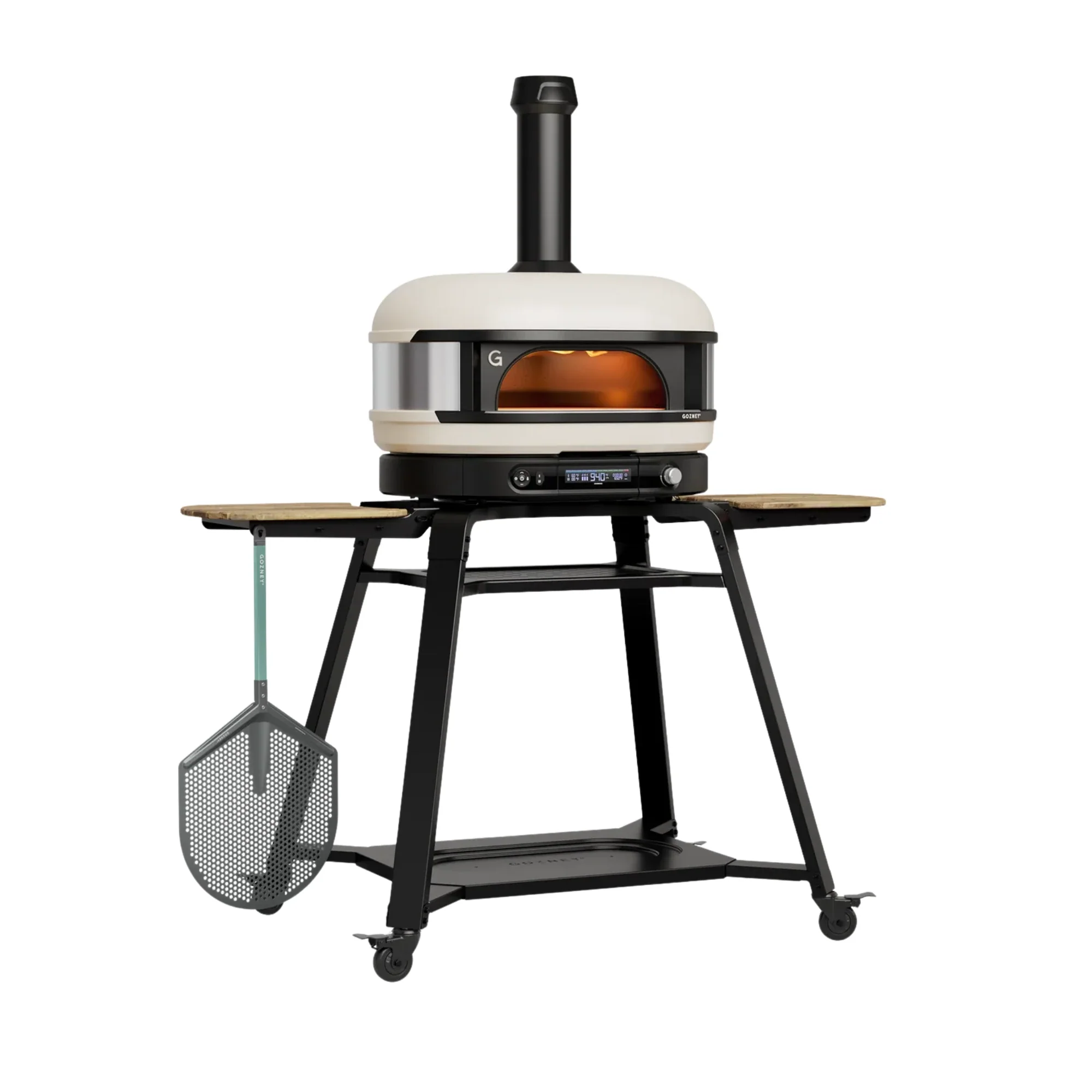 Gozney Dome Gen 2 Bone Dual Fuel Freestanding Outdoor Pizza Oven Essentials Bundle