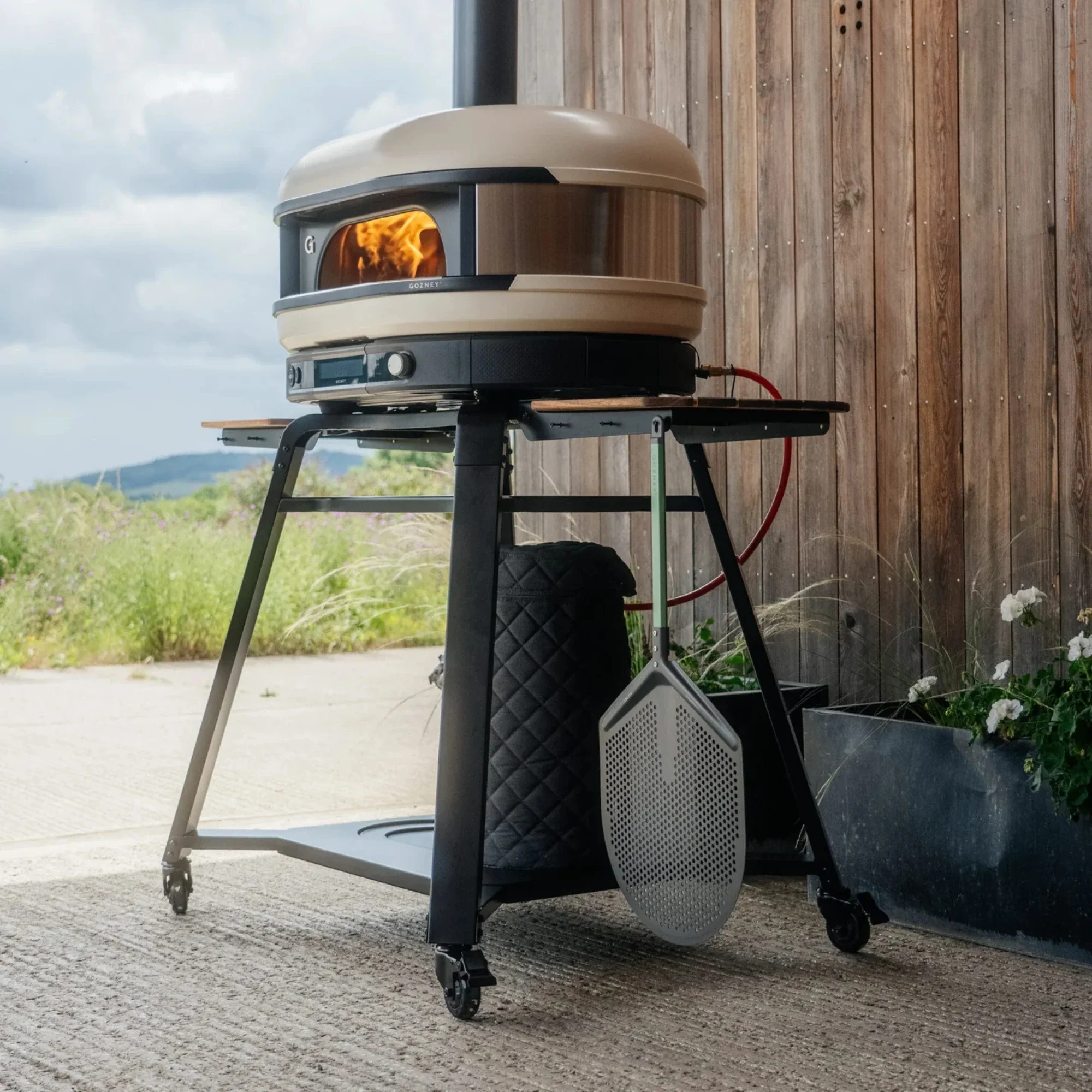 Gozney Dome XL Gen 2 Bone Dual Fuel Freestanding Outdoor Pizza Oven Essentials Bundle - Image 2