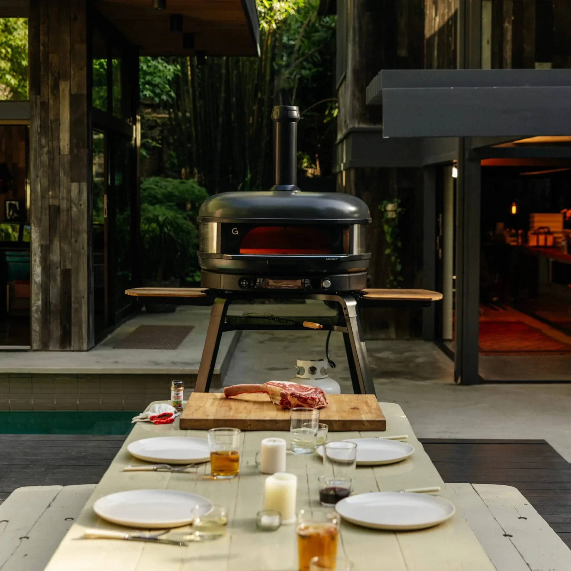 Gozney Dome XL Gen 2 Off-Black Dual Fuel Built-In Outdoor Pizza Oven - Image 6