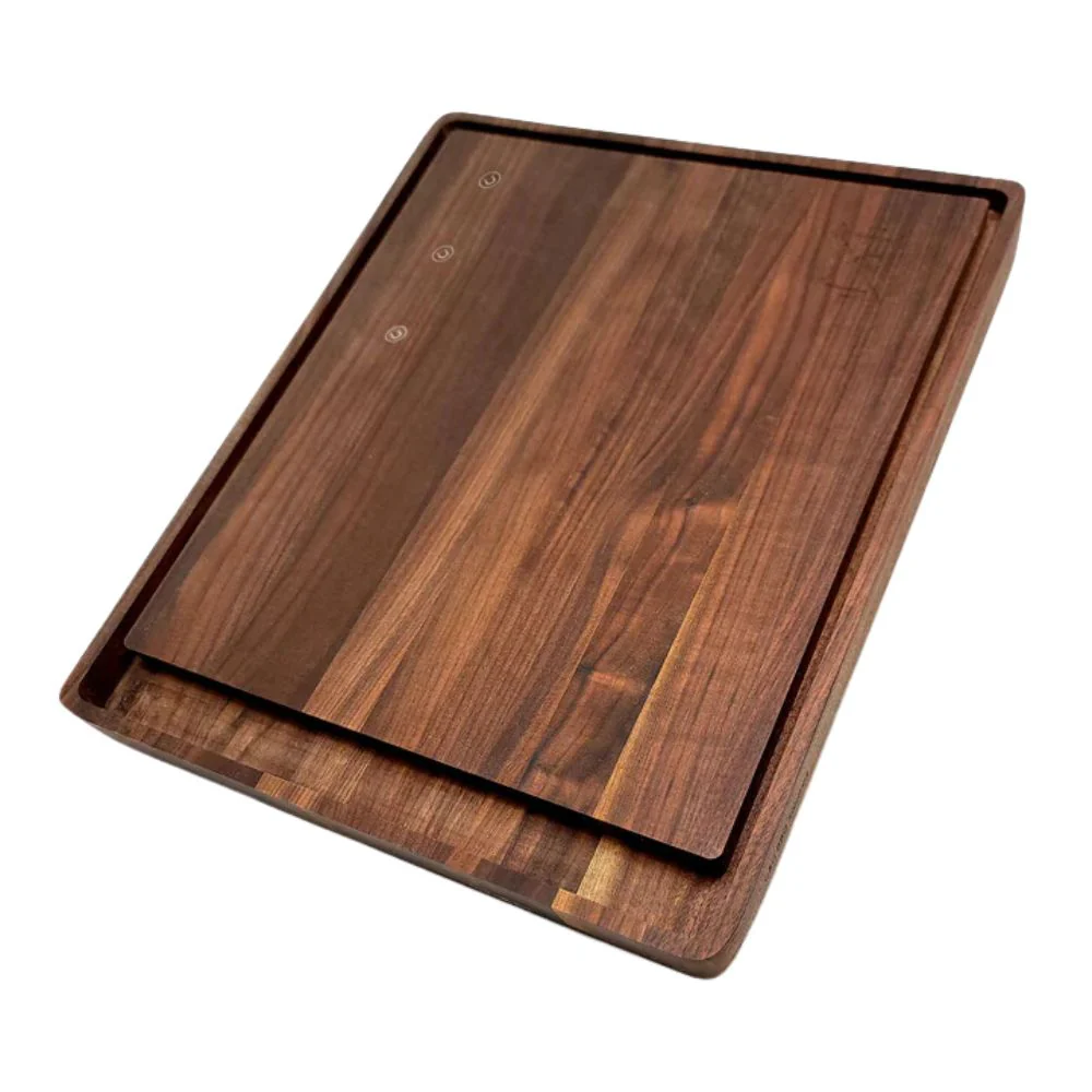 Grillnovations 18x14-Inch Large Magnetic Cutting Board Made from Walnut Wood - Image 2