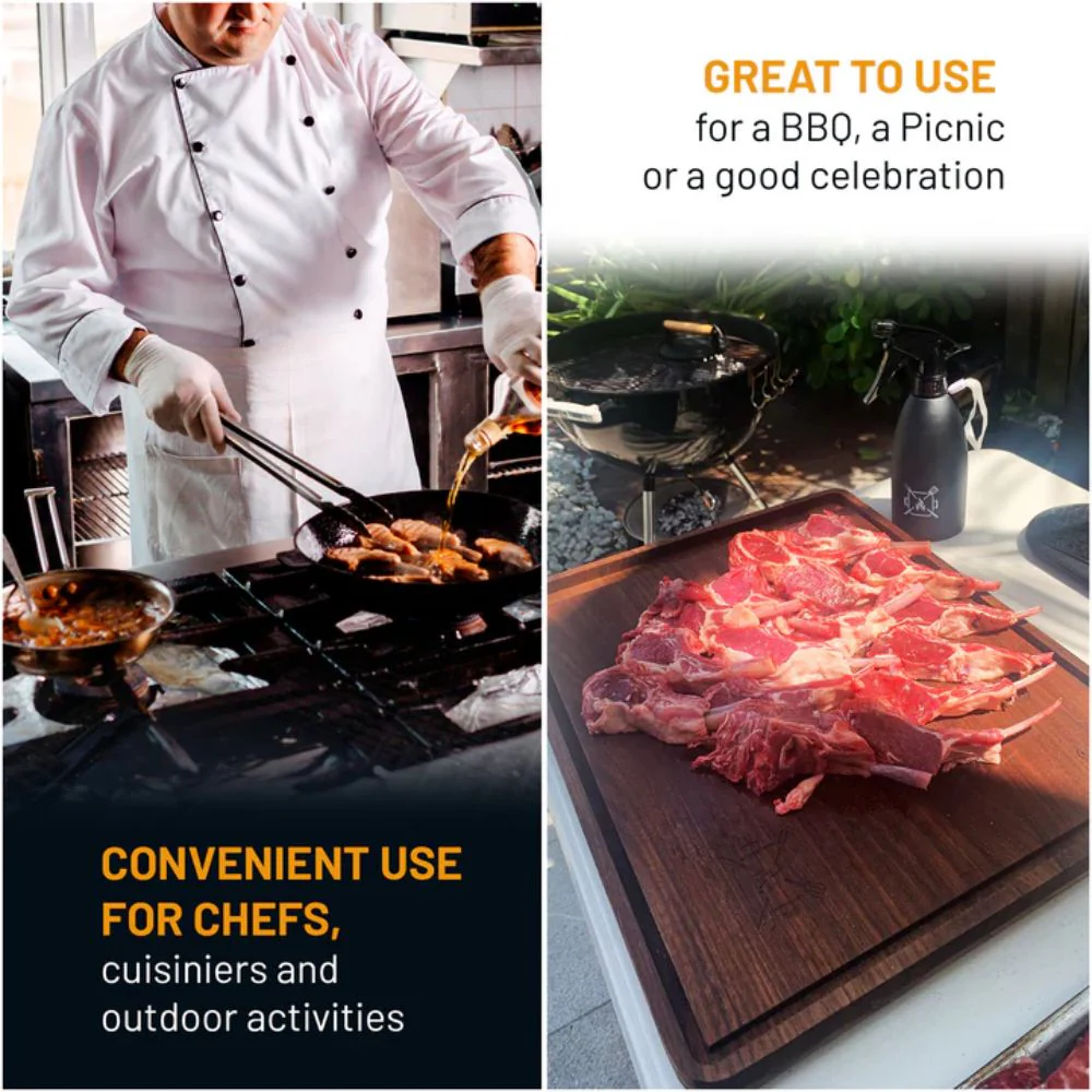 Grillnovations 18x14-Inch Large Magnetic Cutting Board Made from Walnut Wood - Image 8