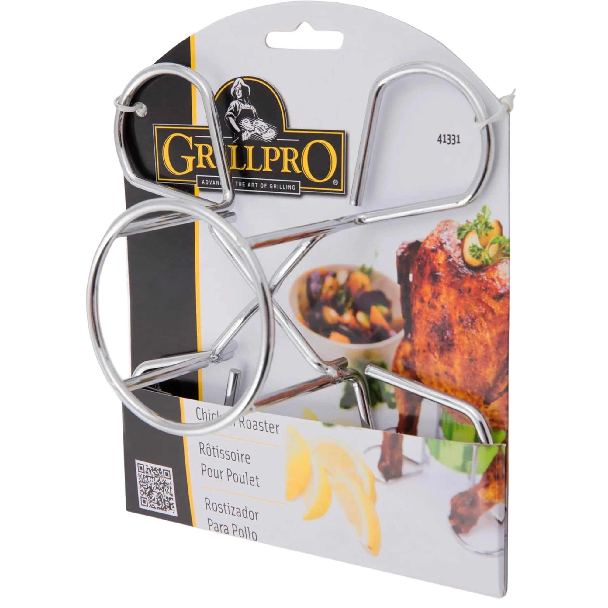 GrillPro Chrome Wire Chicken Roaster - Image 4