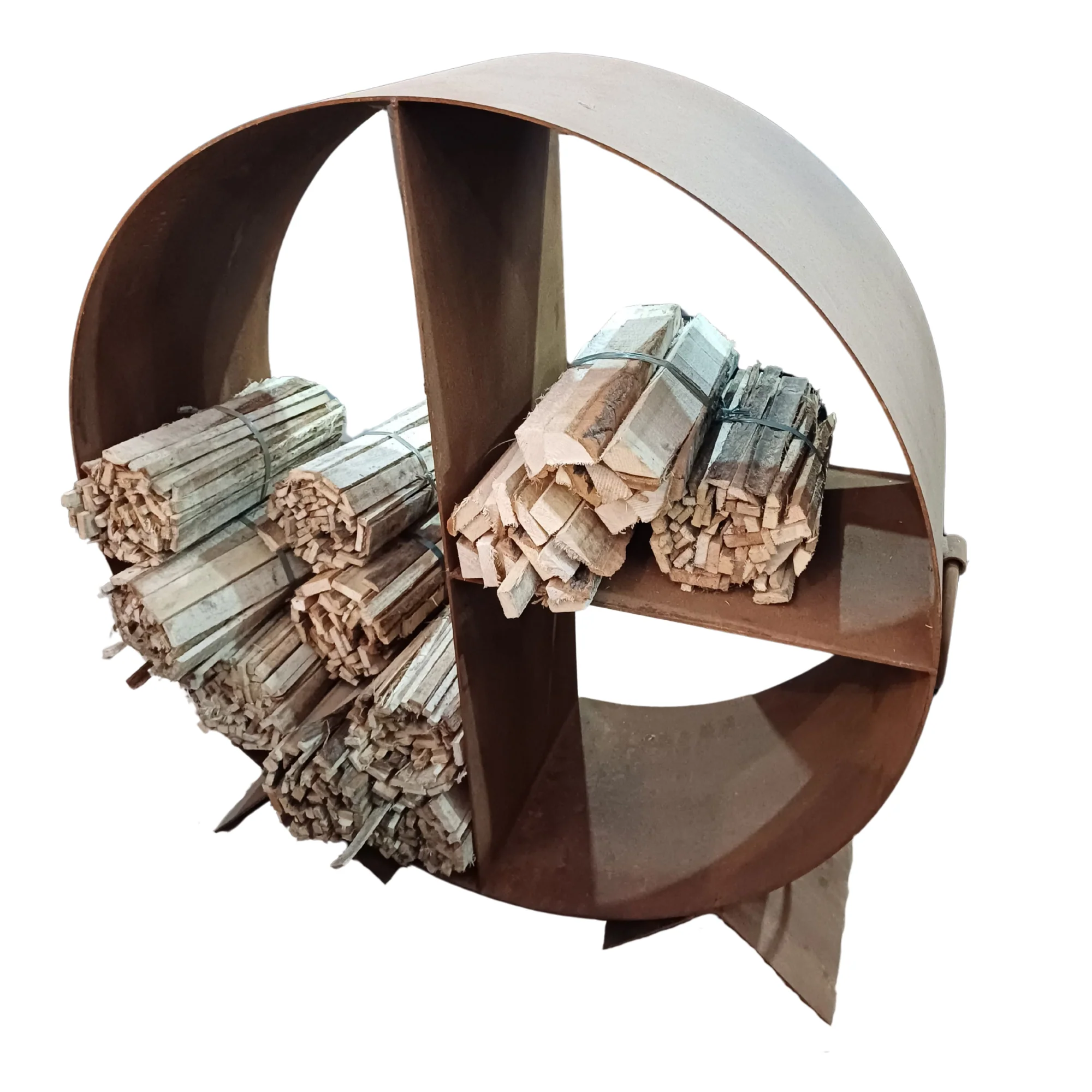 GW Pro 39-Inch Rust Firewood Rack