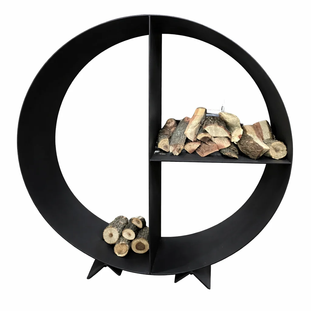 GW Pro 47-Inch Black Firewood Rack