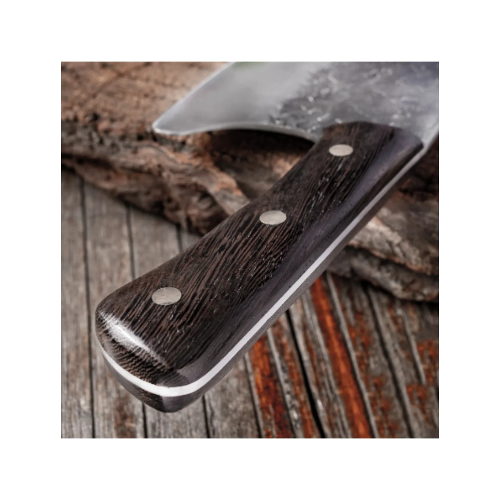 GW Pro Handmade Chef Knife N2 High Carbon Steel - Image 4