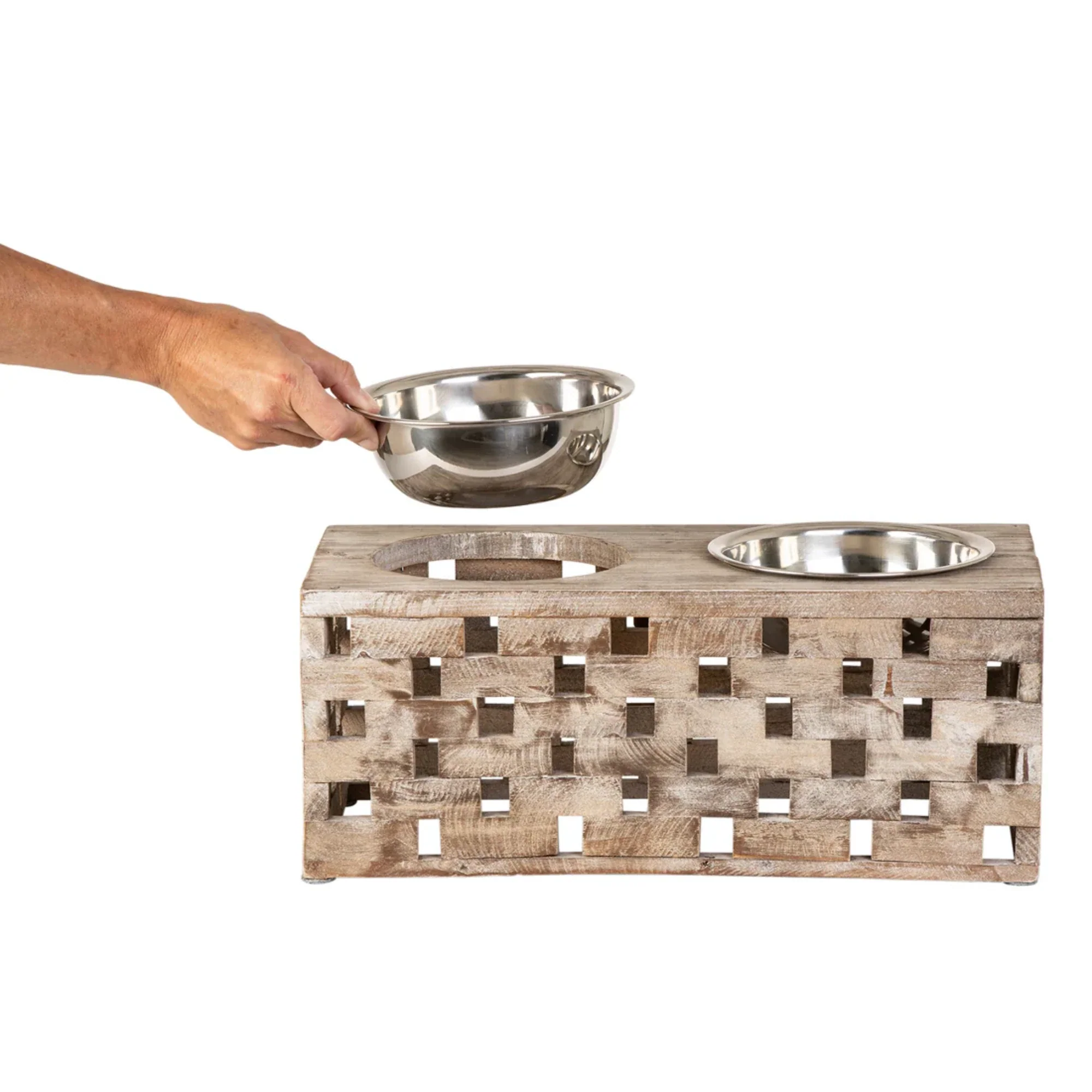 Huntley Pet Berjen Block Large Double Feeder - Image 5