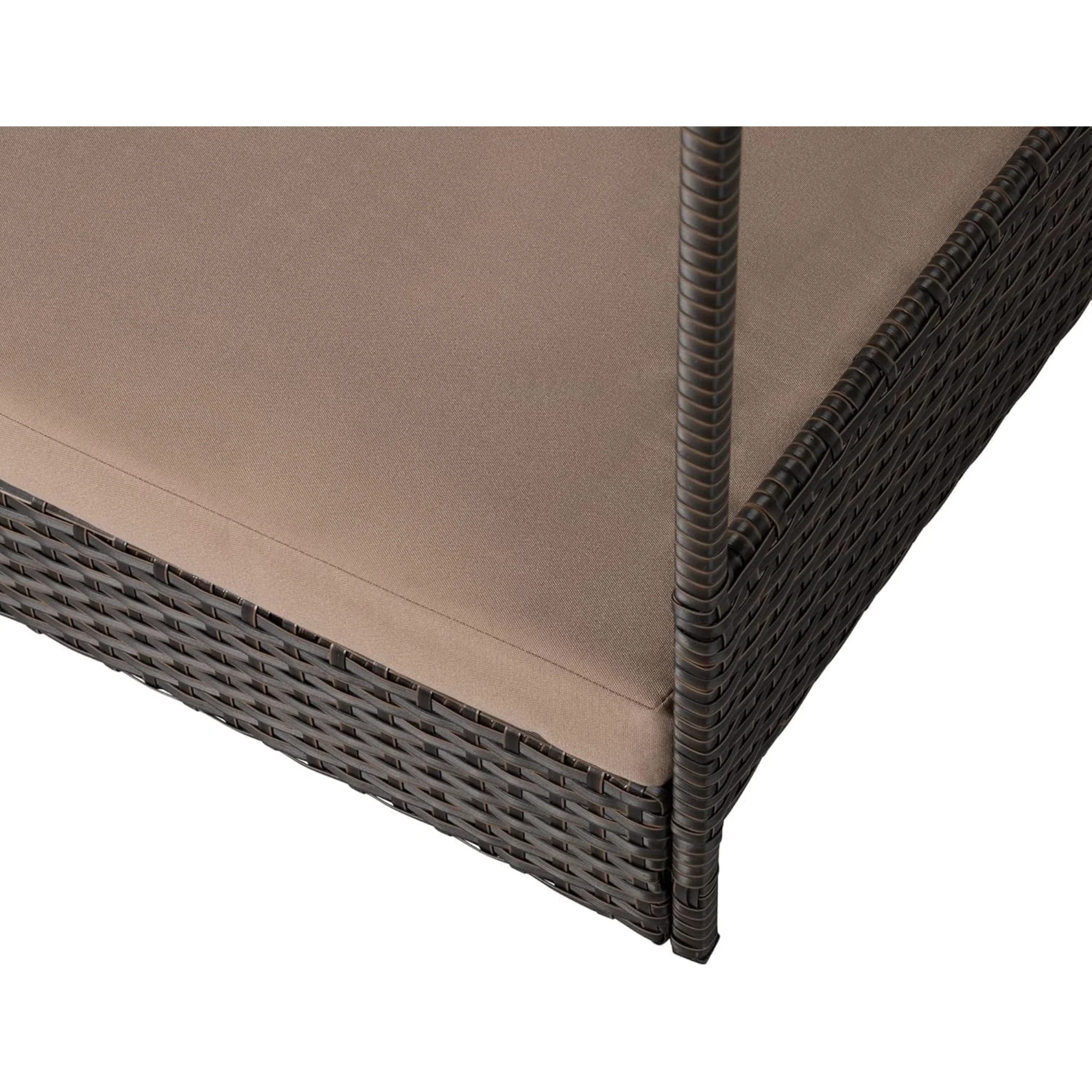 Huntley Pet Rattan Wicker Cabana Raised Pet Bed - Image 9