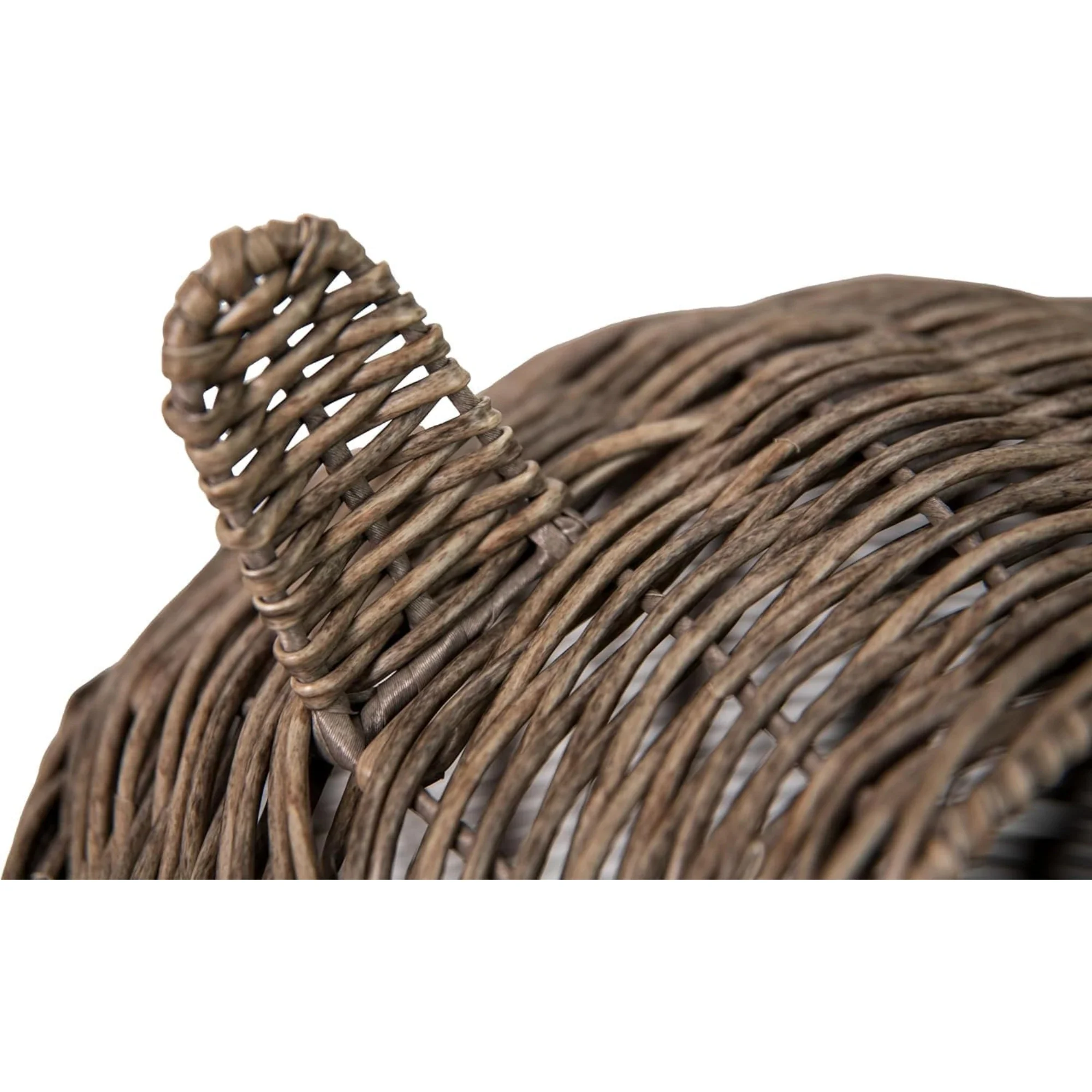 Huntley Pet Wicker Cat Shaped Play House Pet Bed w/ Cushion - Image 8