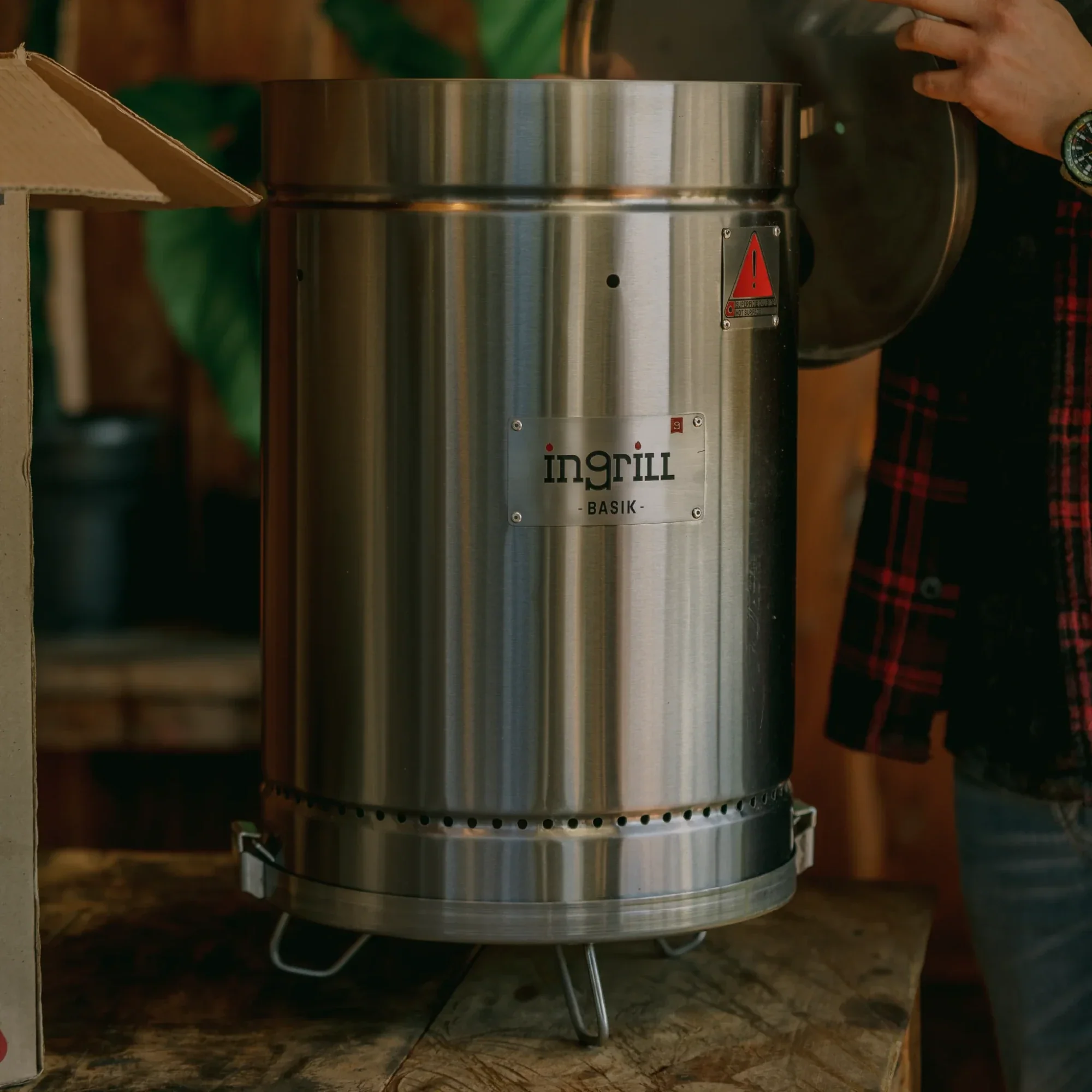 Ingrill BBQ Barrel Smoker Small Basik - Image 7