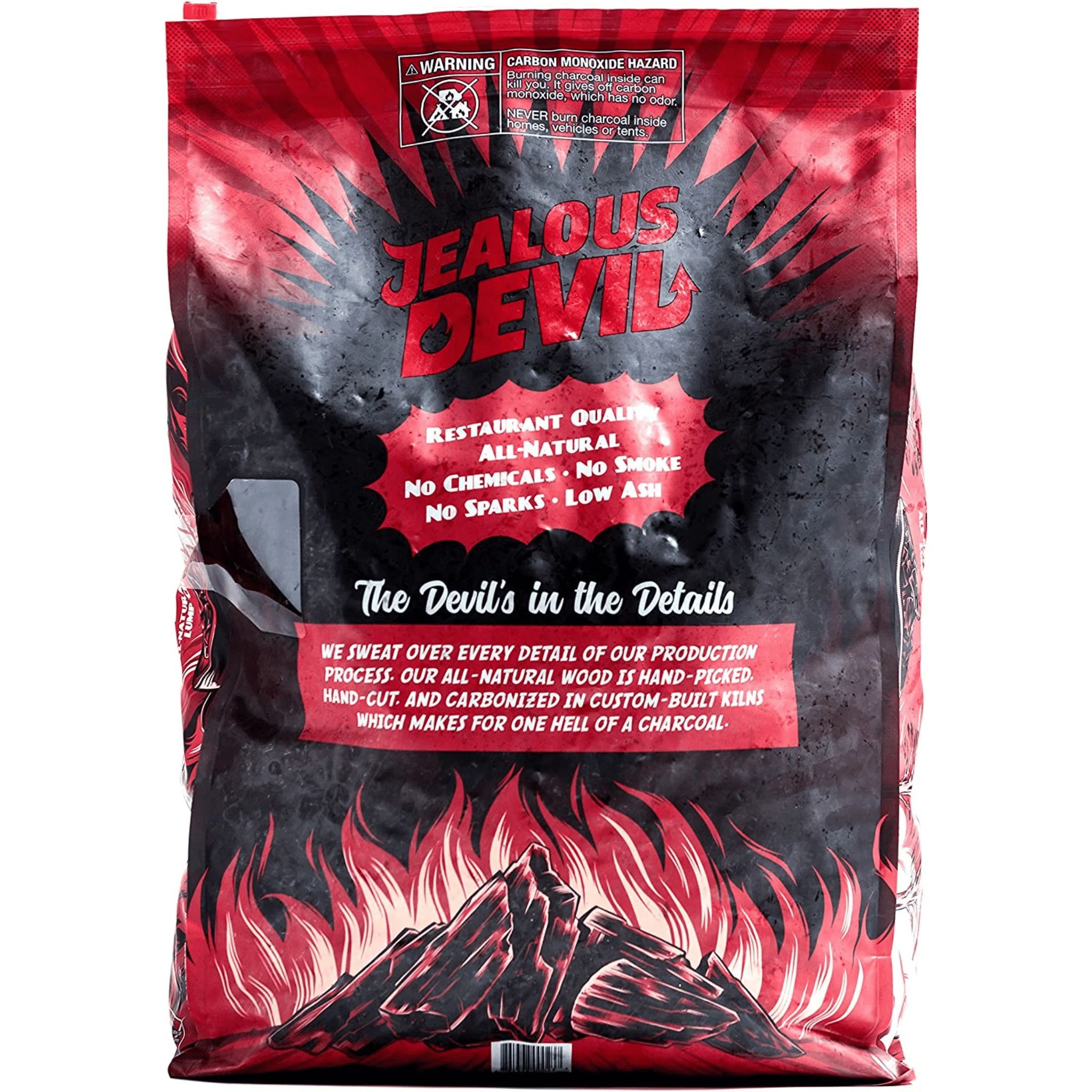 Jealous Devil All Natural Premium Hardwood XL Lump Charcoal - 20 Lbs - Image 4