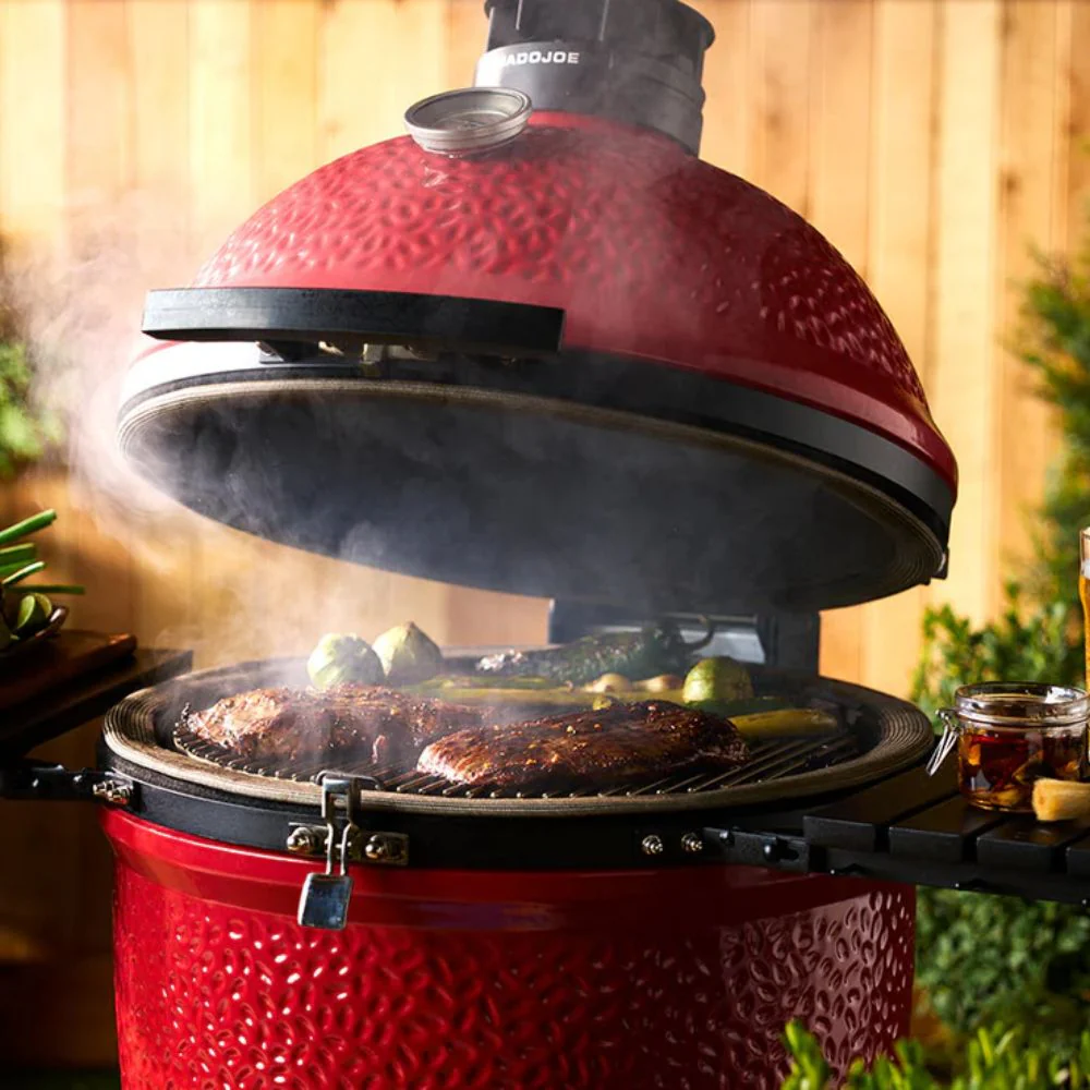 Kamado Joe Big Joe II 24-inch Standalone Charcoal Grill w/ Grill Gripper & Ash tool - Image 6