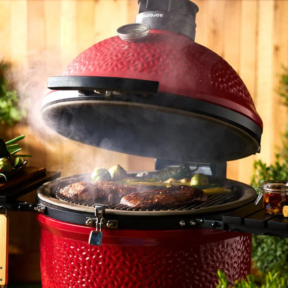 Kamado Joe Big Joe II Freestanding 24-Inch Charcoal Grill w/ Grill Gripper & Ash Tool - Image 7