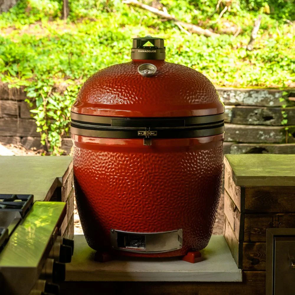 Kamado Joe Big Joe III 24-inch Standalone Charcoal Grill w/ Grill Gripper & Ash Tool - Image 6