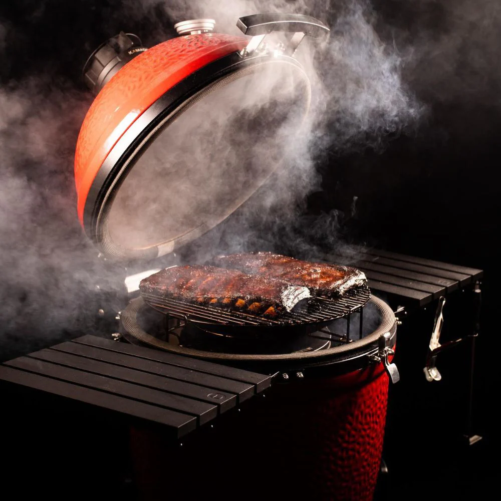 Kamado Joe Big Joe III Bundle w/ Cart, Cover, JoeTisserie & 2 BAGS Lump Charcoal + 1 Box Firestarter - Image 13