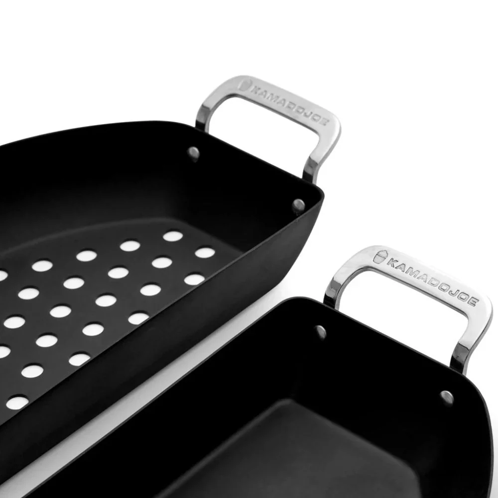 Kamado Joe KJ15124822 Karbon Steel™ Half-Moon Pan Set - Image 2