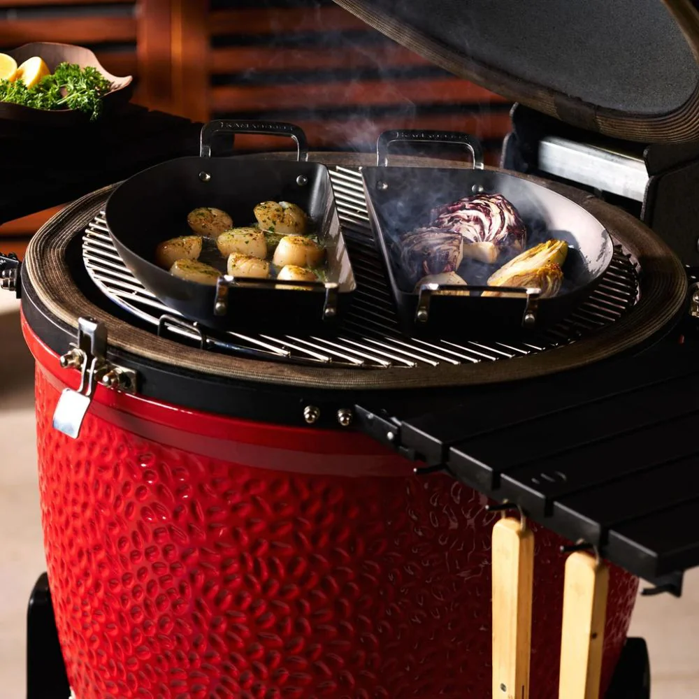 Kamado Joe KJ15124822 Karbon Steel™ Half-Moon Pan Set - Image 3