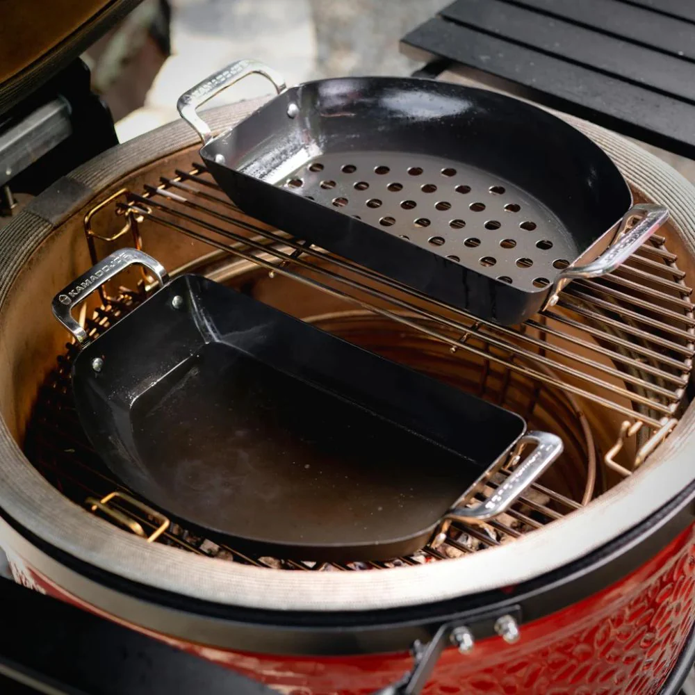 Kamado Joe KJ15124822 Karbon Steel™ Half-Moon Pan Set - Image 5