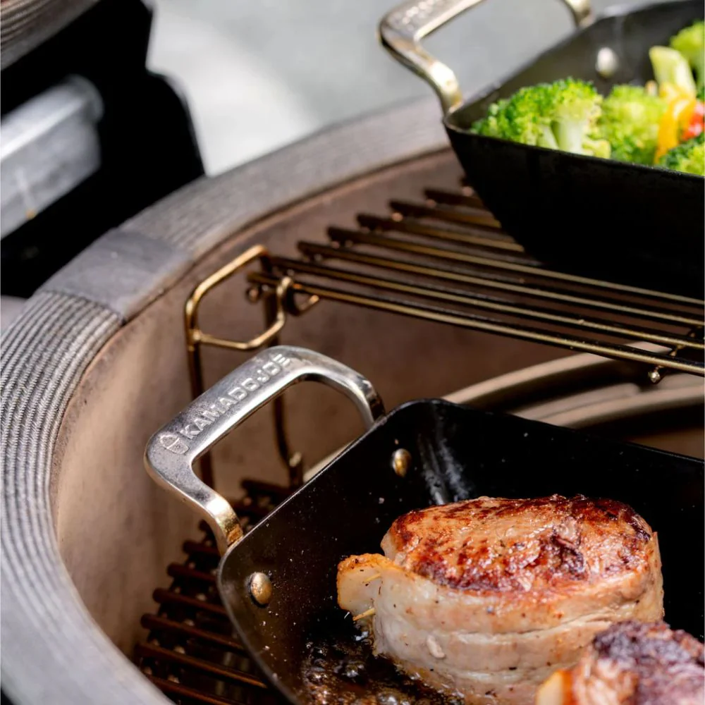 Kamado Joe KJ15124822 Karbon Steel™ Half-Moon Pan Set - Image 6