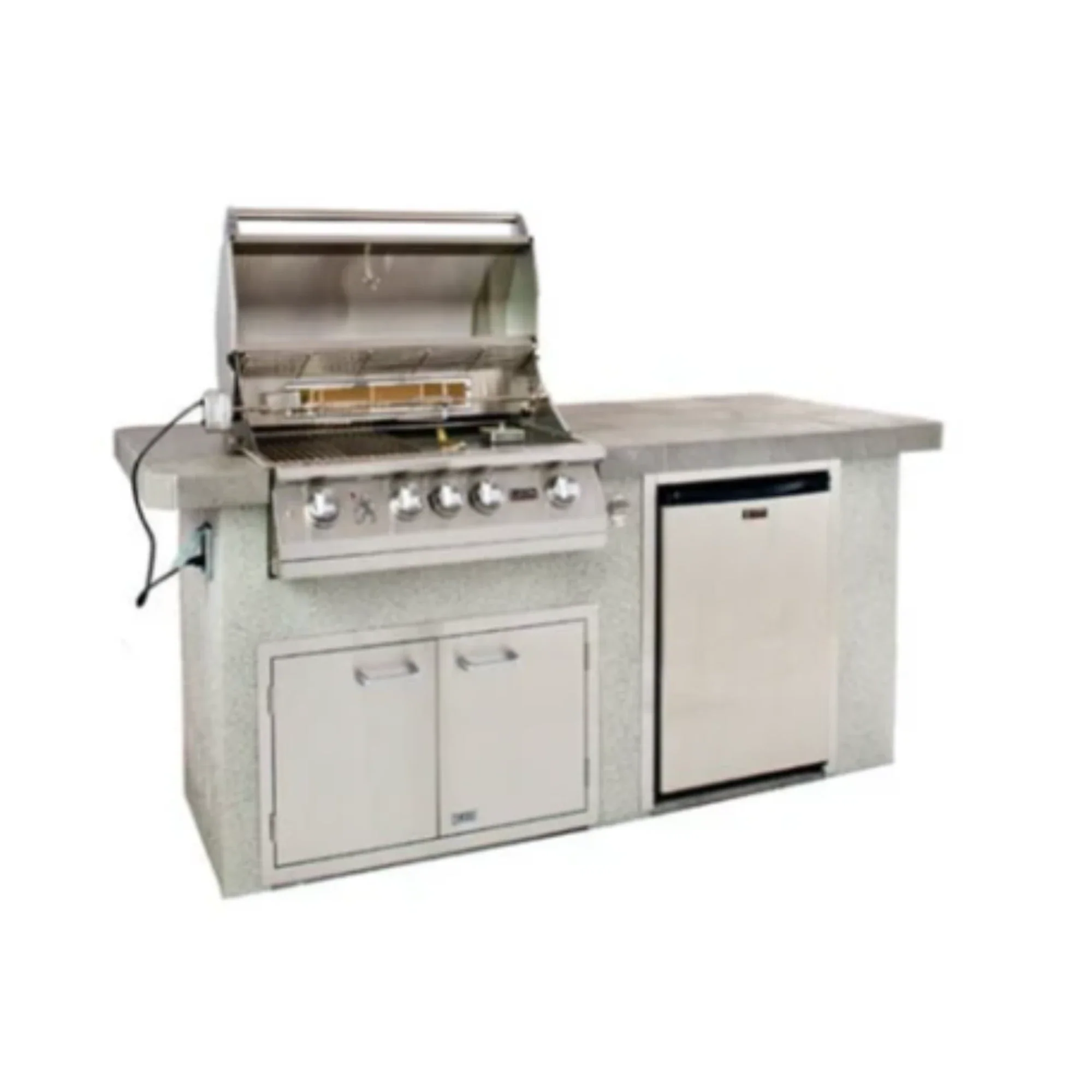 Lion Premium Grills Advanced Q 36 3/4" x 84 1/2" in Stucco